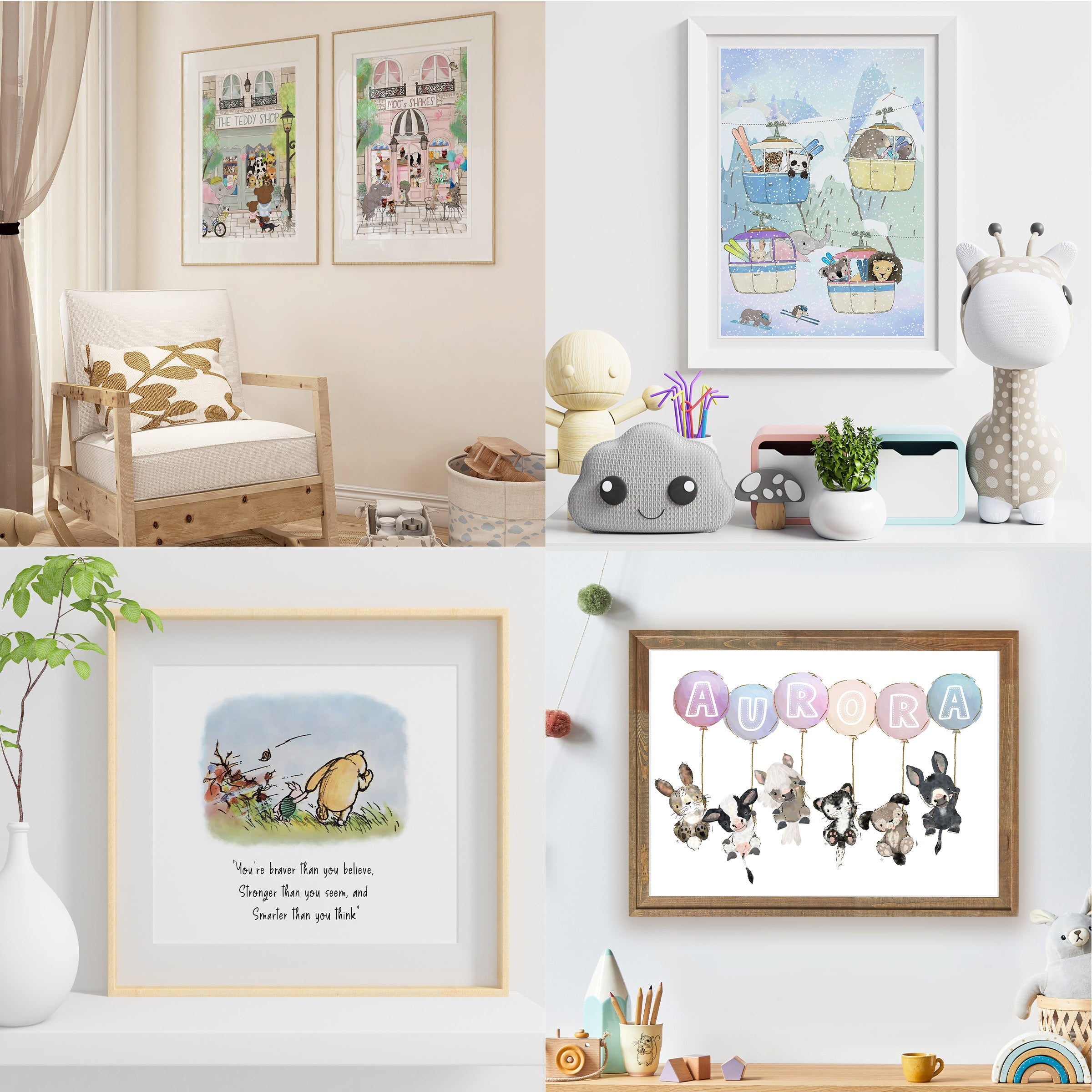 Nursery Prints - Whimsical & Cute Illustrations for Children's Rooms ...