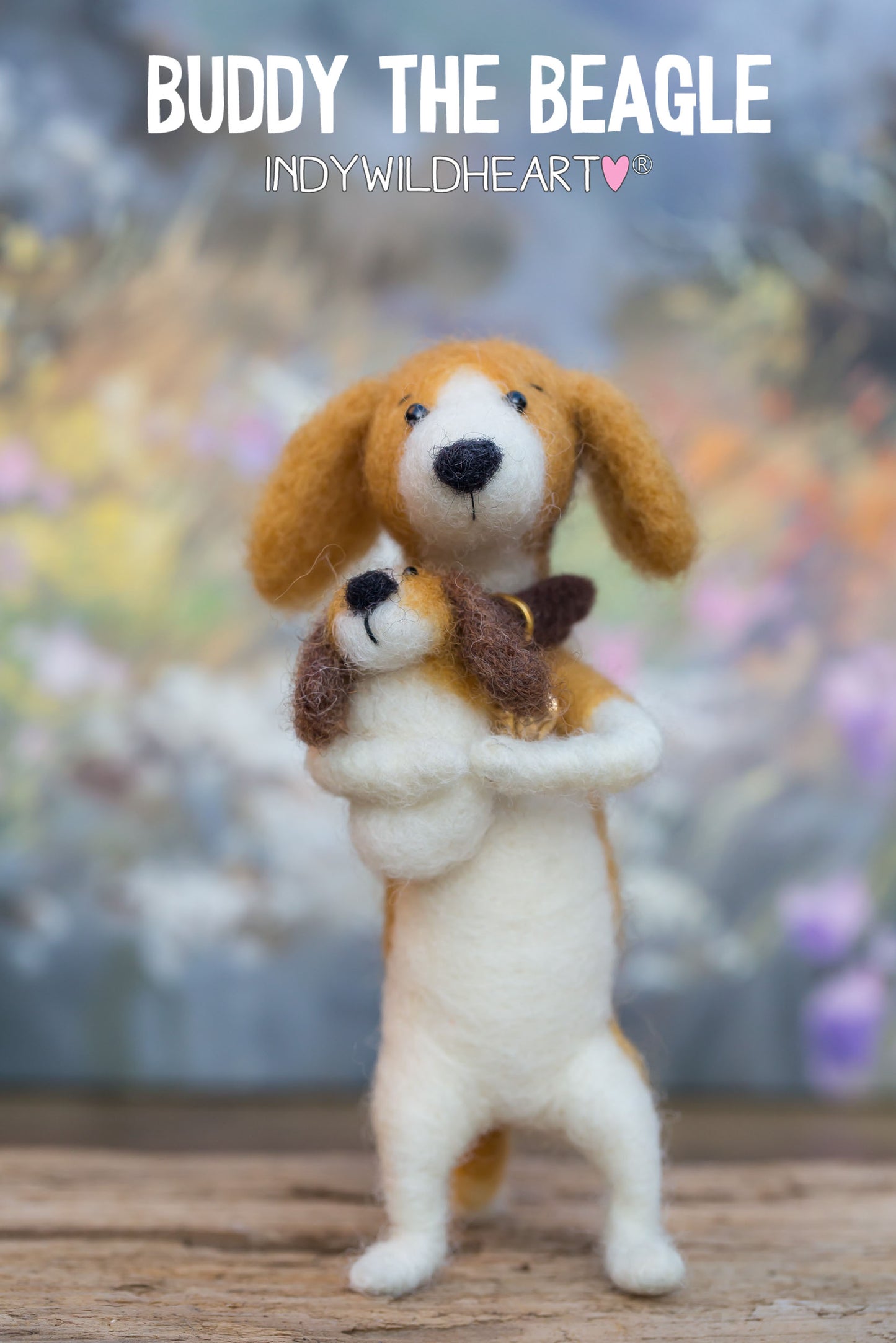 Needle Felted Dogs - Beagle - Miniature Felted Ornaments - Handmade Gift For Dog Lovers