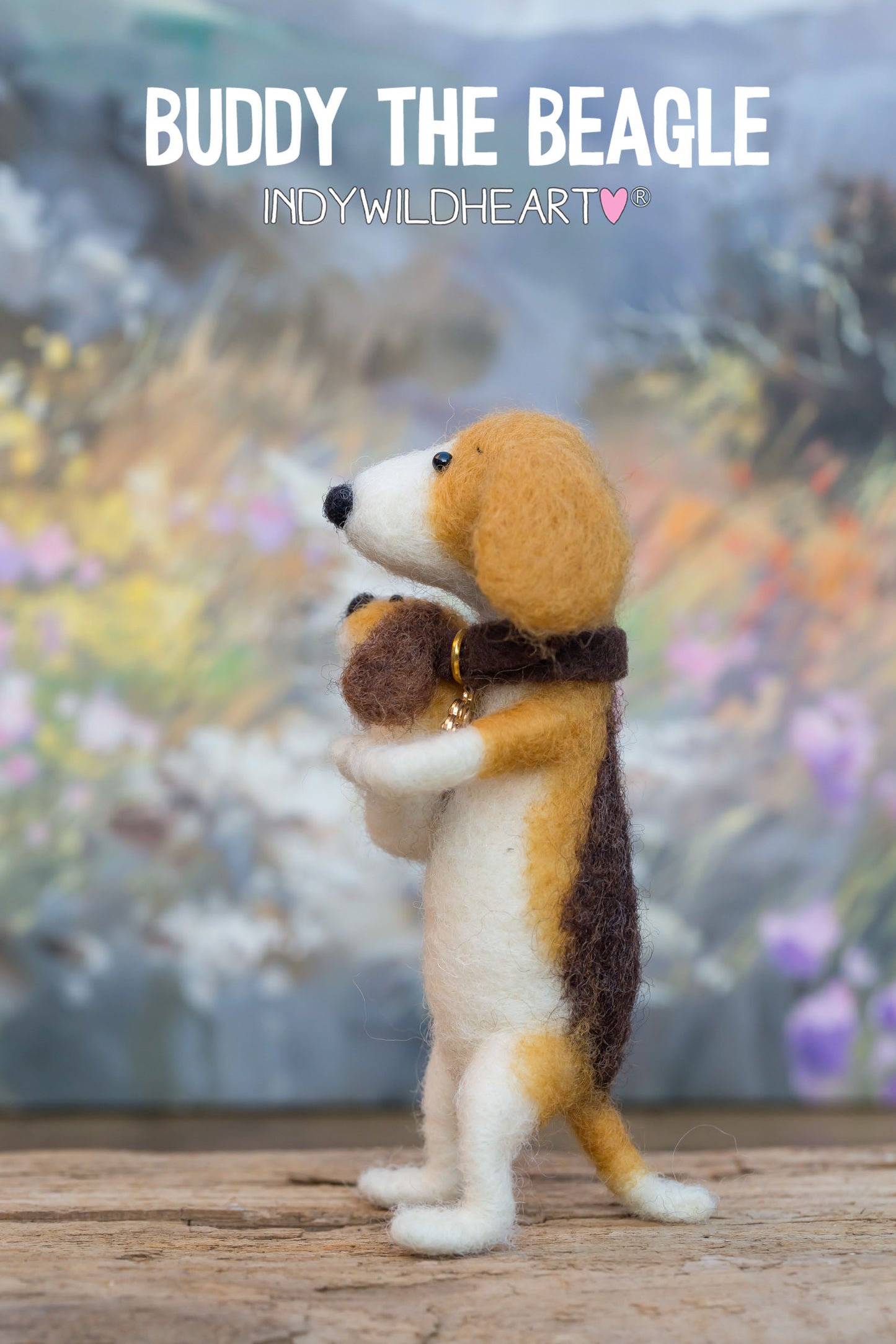 Needle Felted Dogs - Beagle - Miniature Felted Ornaments - Handmade Gift For Dog Lovers