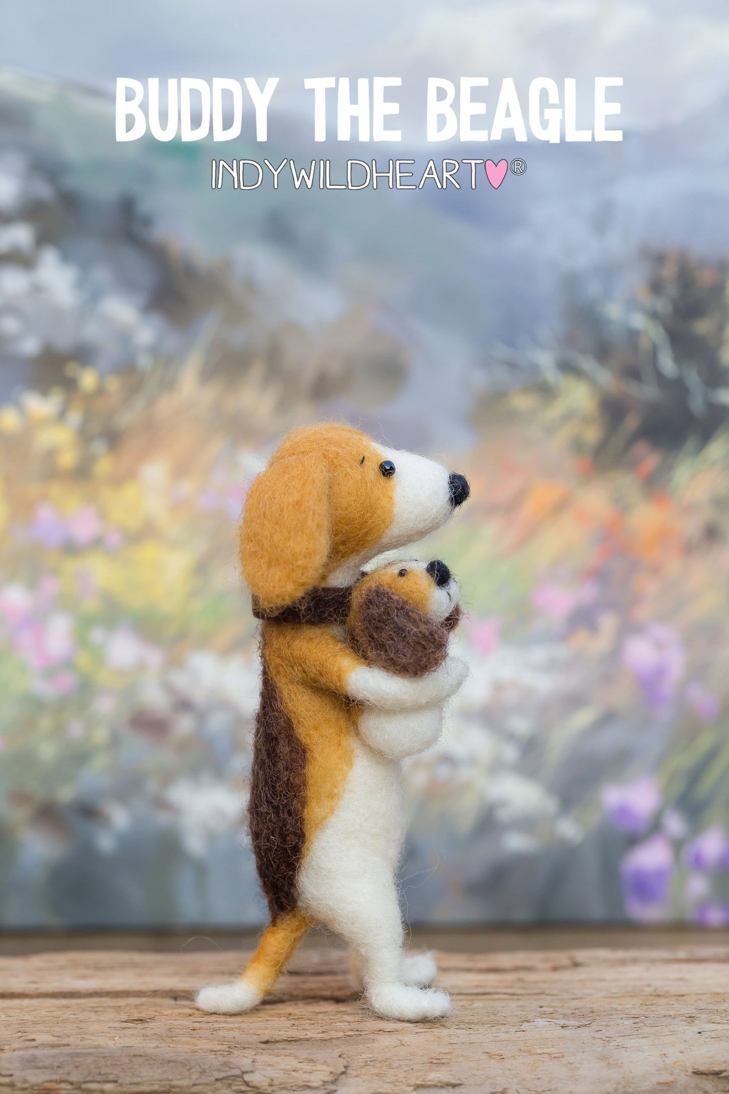 Needle Felted Dogs - Beagle - Miniature Felted Ornaments - Handmade Gift For Dog Lovers