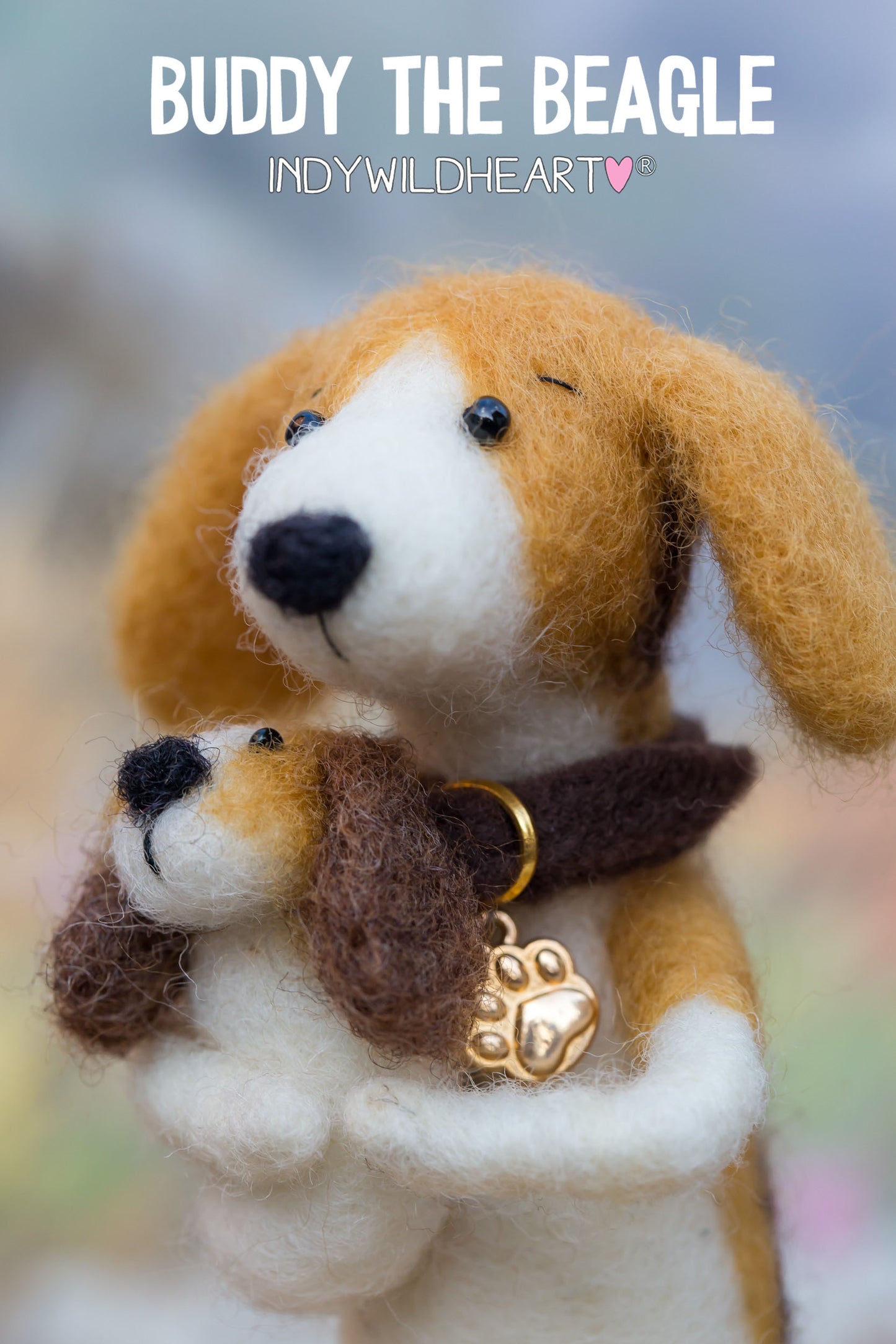 Needle Felted Dogs - Beagle - Miniature Felted Ornaments - Handmade Gift For Dog Lovers