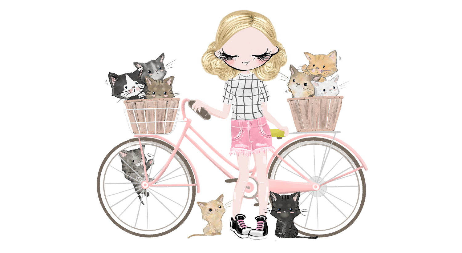 Personalised Print for Cat lovers for her
