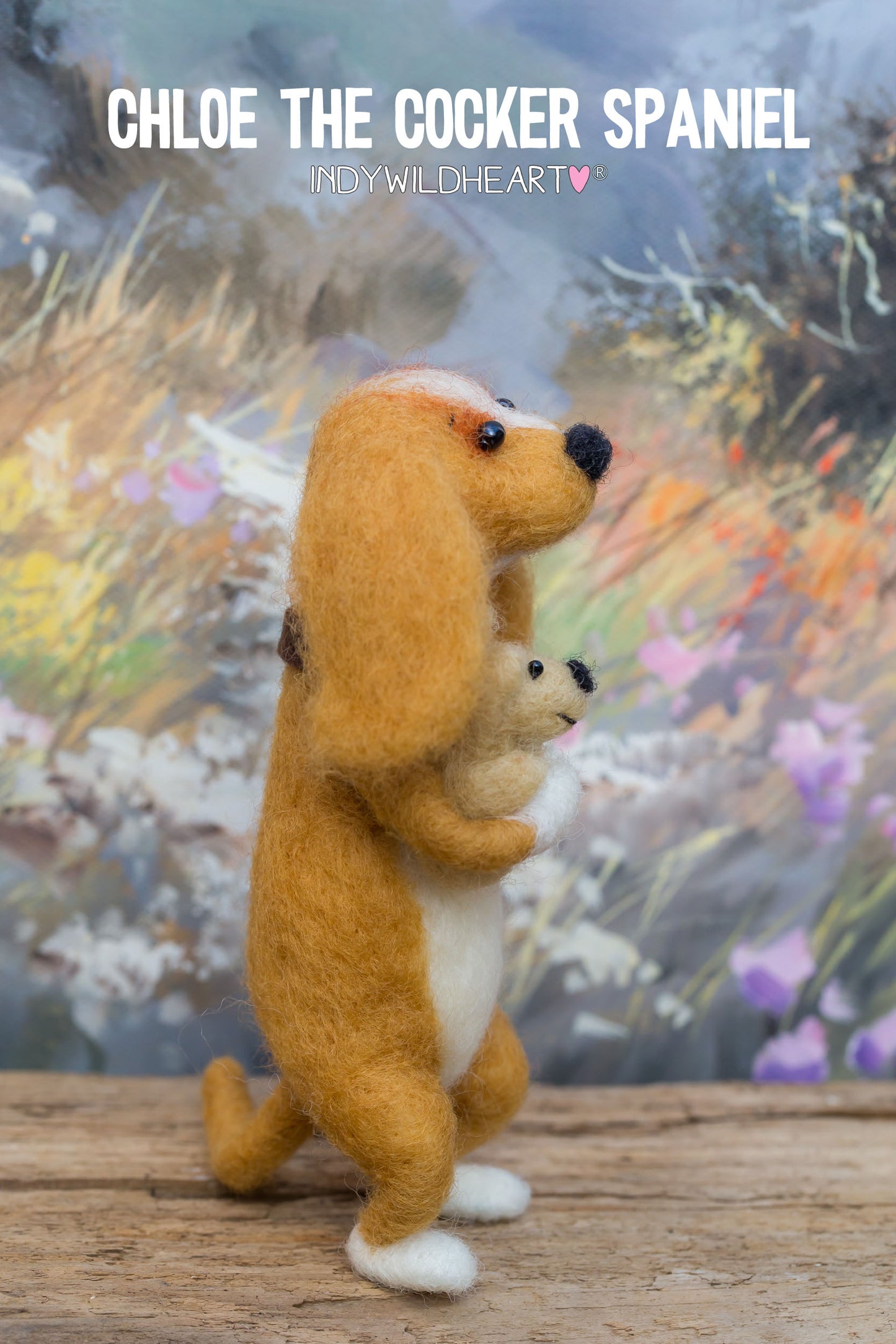 Needle Felted Dogs - Spaniels - Miniature Felted Ornaments - Handmade Gift For Dog Lovers - Needle Felt art