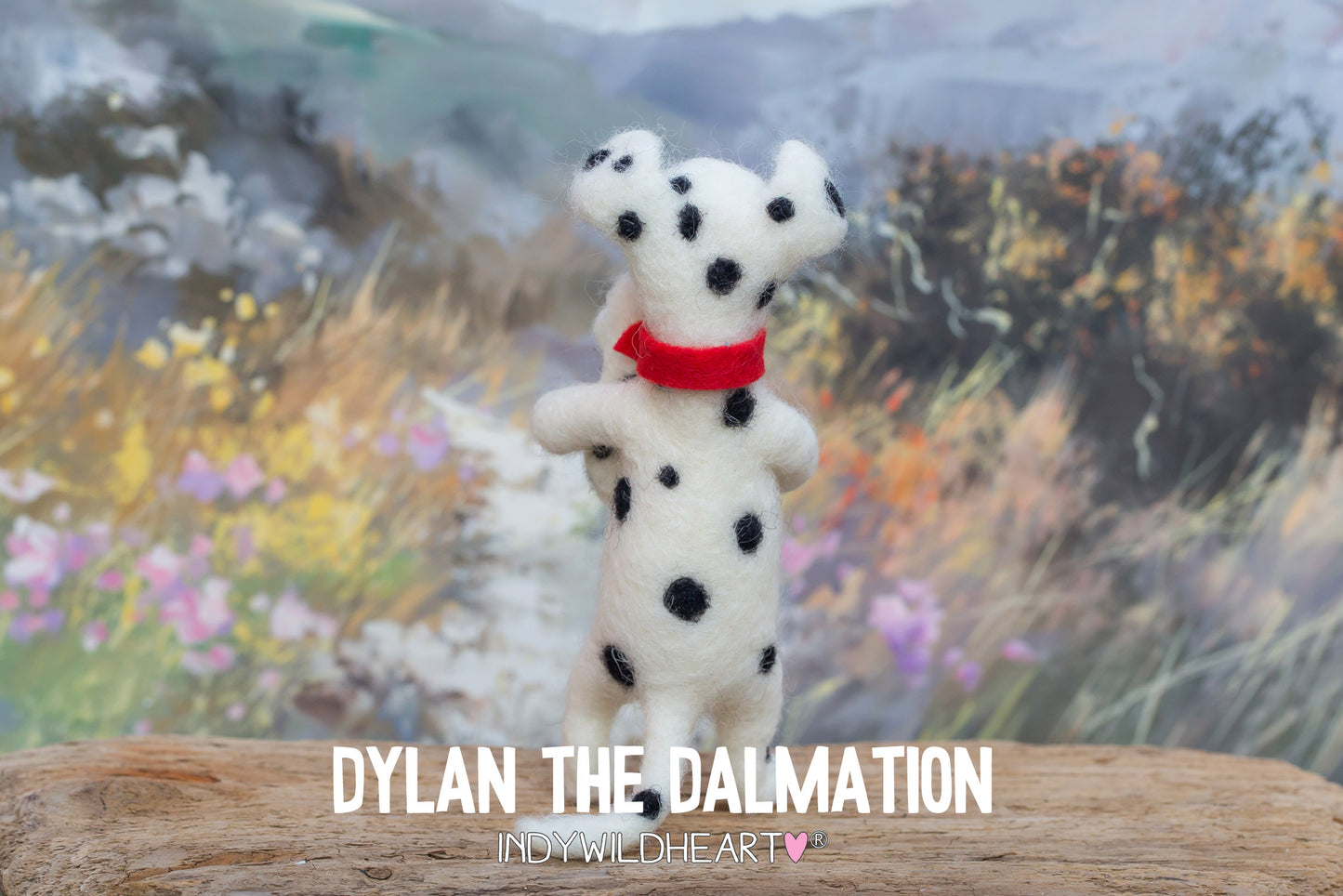 Needle Felted Dog - Dalmation - Miniature Felted Ornaments - Beautiful Handmade Gift - For Dog Lovers