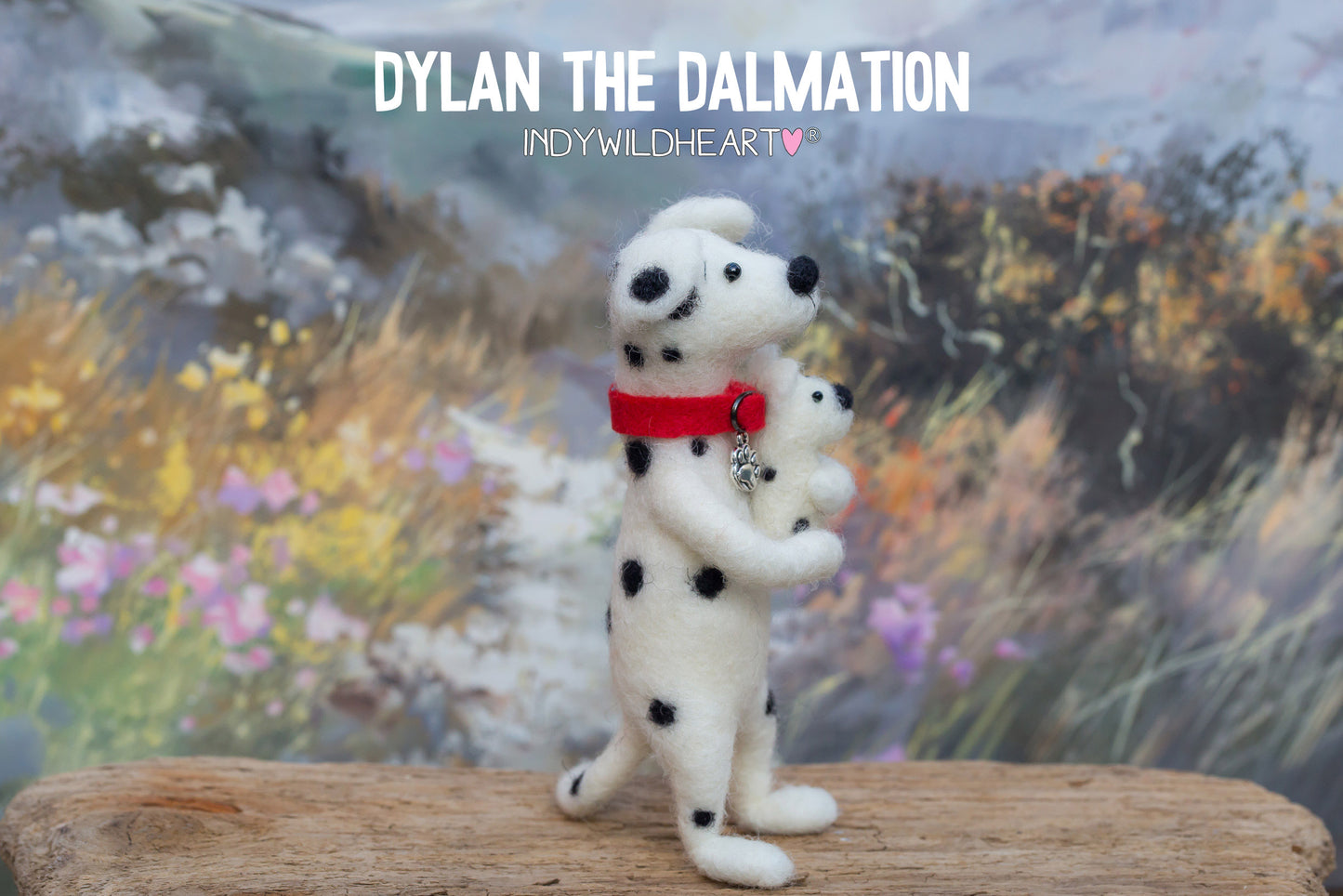 Needle Felted Dog - Dalmation - Miniature Felted Ornaments - Beautiful Handmade Gift - For Dog Lovers