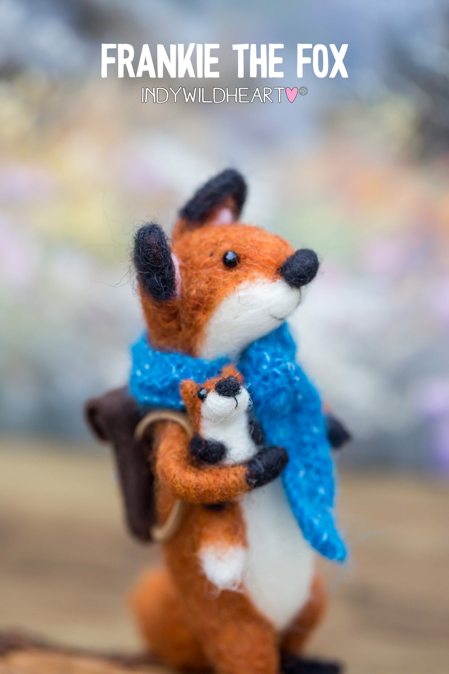 Needle Felted Miniature Fox - Needle Felt Collectable - Handmade Gift - Fibre Art - Fox Wool Sculpture Gift