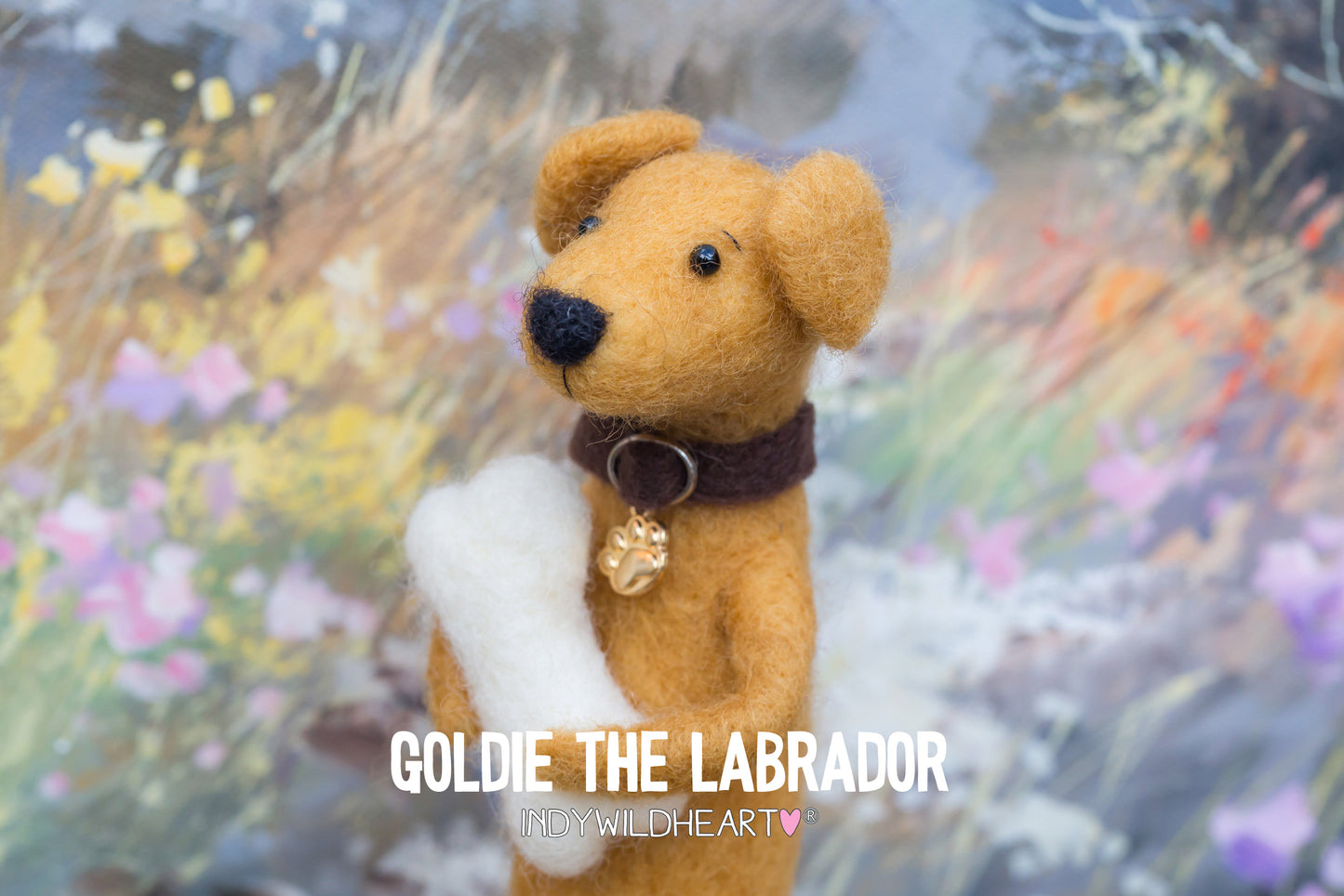 Needle Felted Miniature Dogs - Labrador - Felted Ornaments - Beautiful Handmade Gift - For Dog Lovers