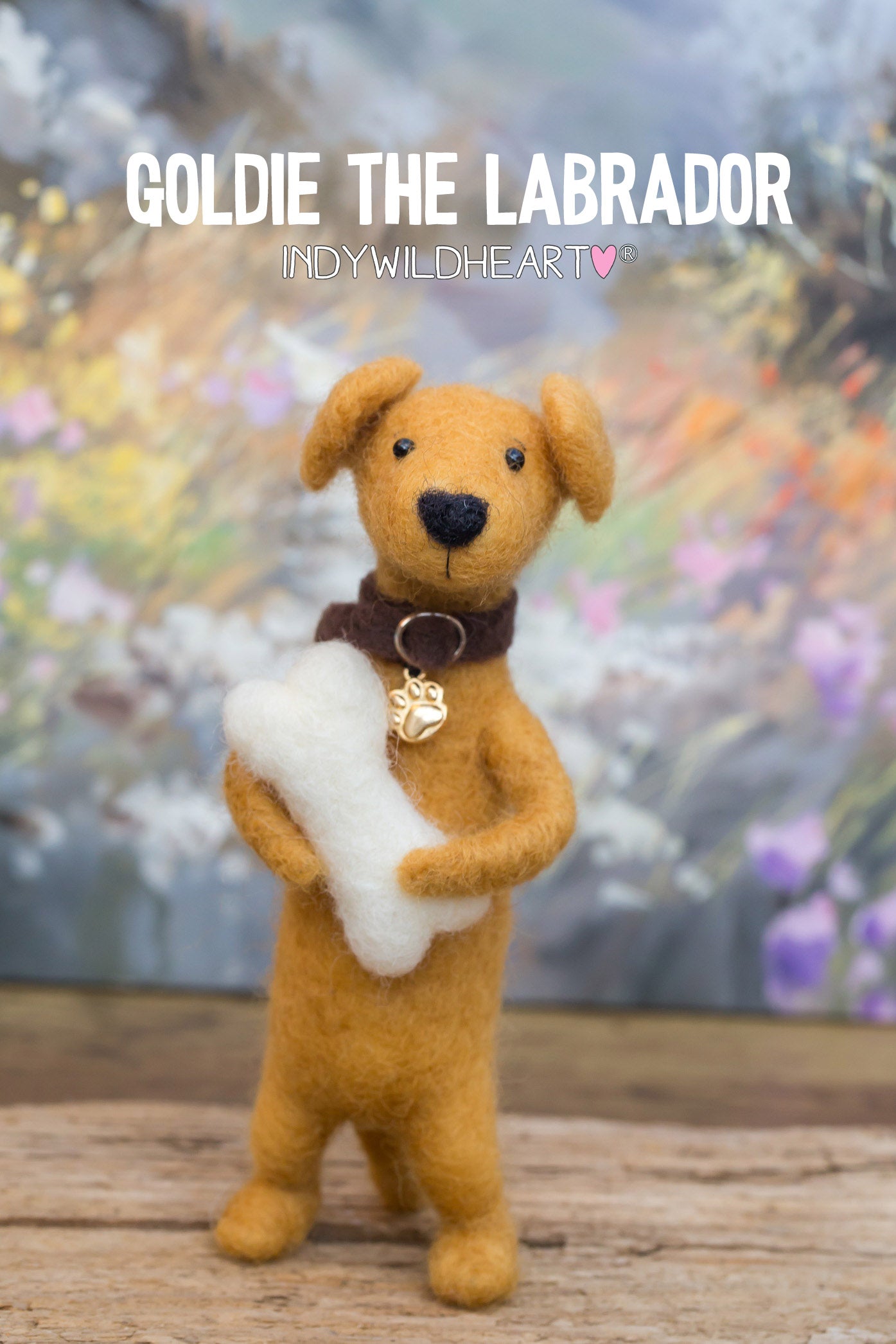 Needle Felted Miniature Dogs - Labrador - Felted Ornaments - Beautiful Handmade Gift - For Dog Lovers
