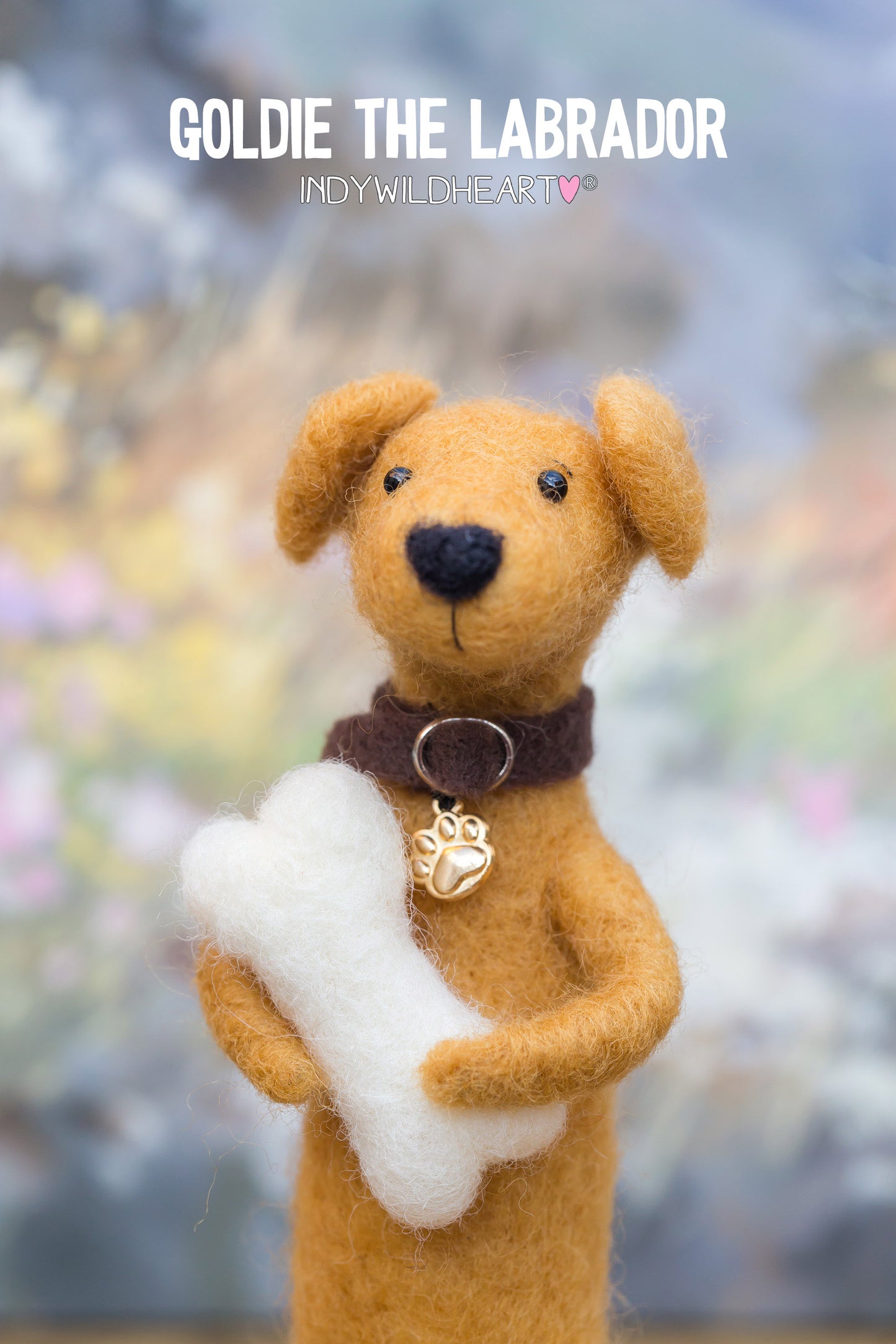 Needle Felted Miniature Dogs - Labrador - Felted Ornaments - Beautiful Handmade Gift - For Dog Lovers