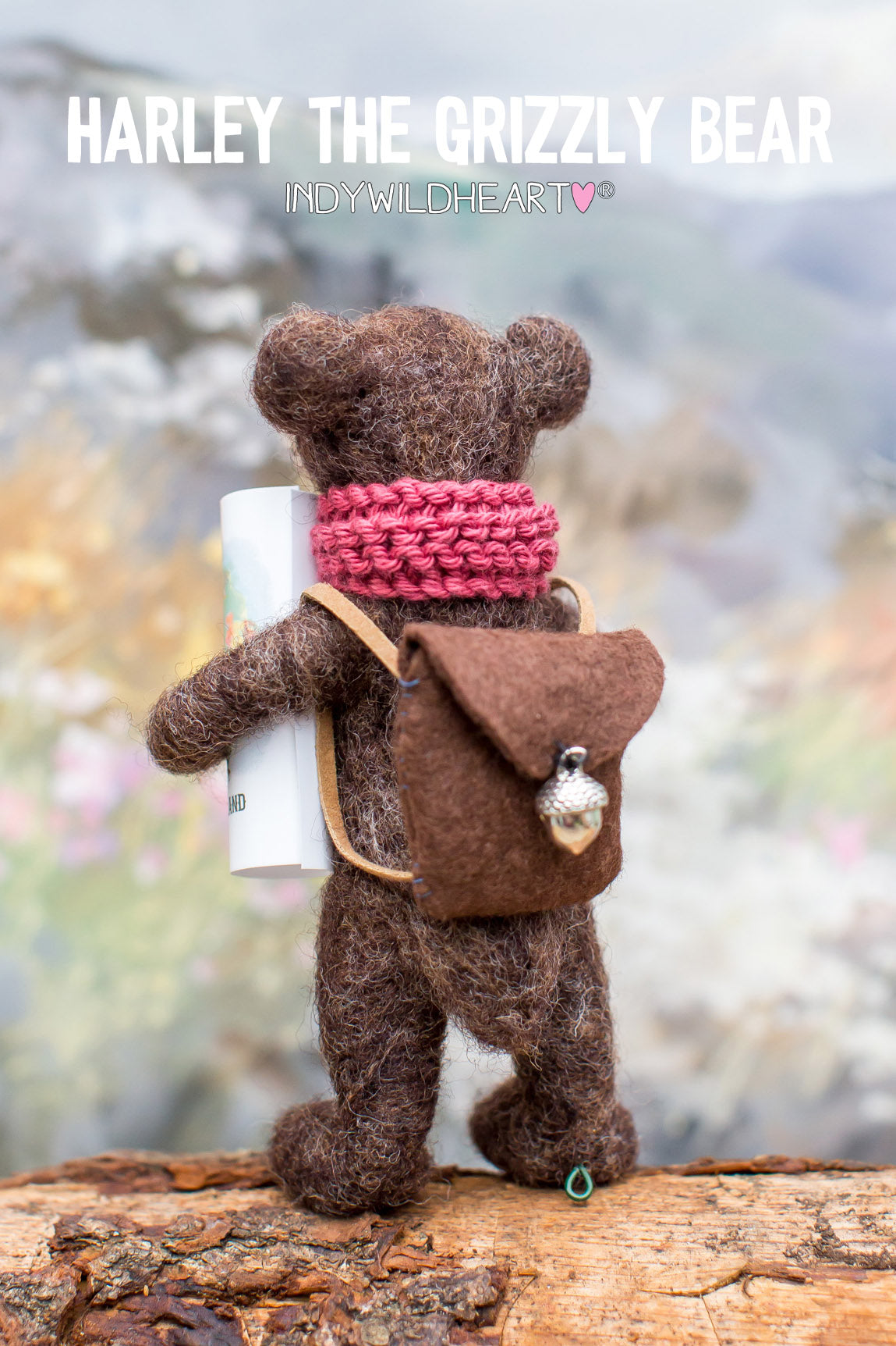 Needle Felted Miniature Bears - Felt Ornament - Beautiful Handmade Gift