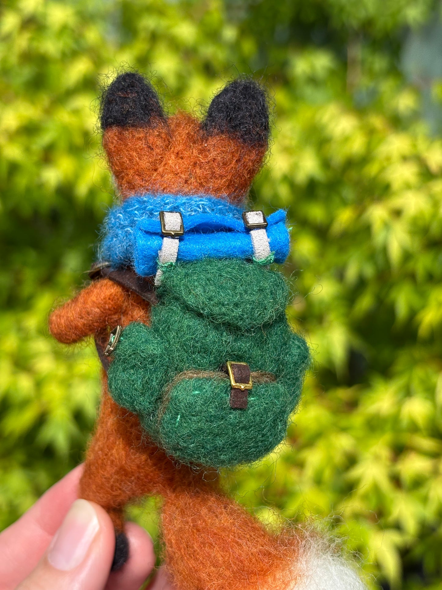Needle Felted Miniature Fox Collectable - Needle Felt Fox Sculpture - Handmade Gift - Fibre Art - Fox Lovers Gift