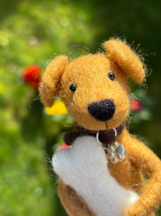 Needle Felted Dog, Labrador, Needle Felt Dogs, Felt Dog Ornament, Felted Dog, Gift for Dog Lover