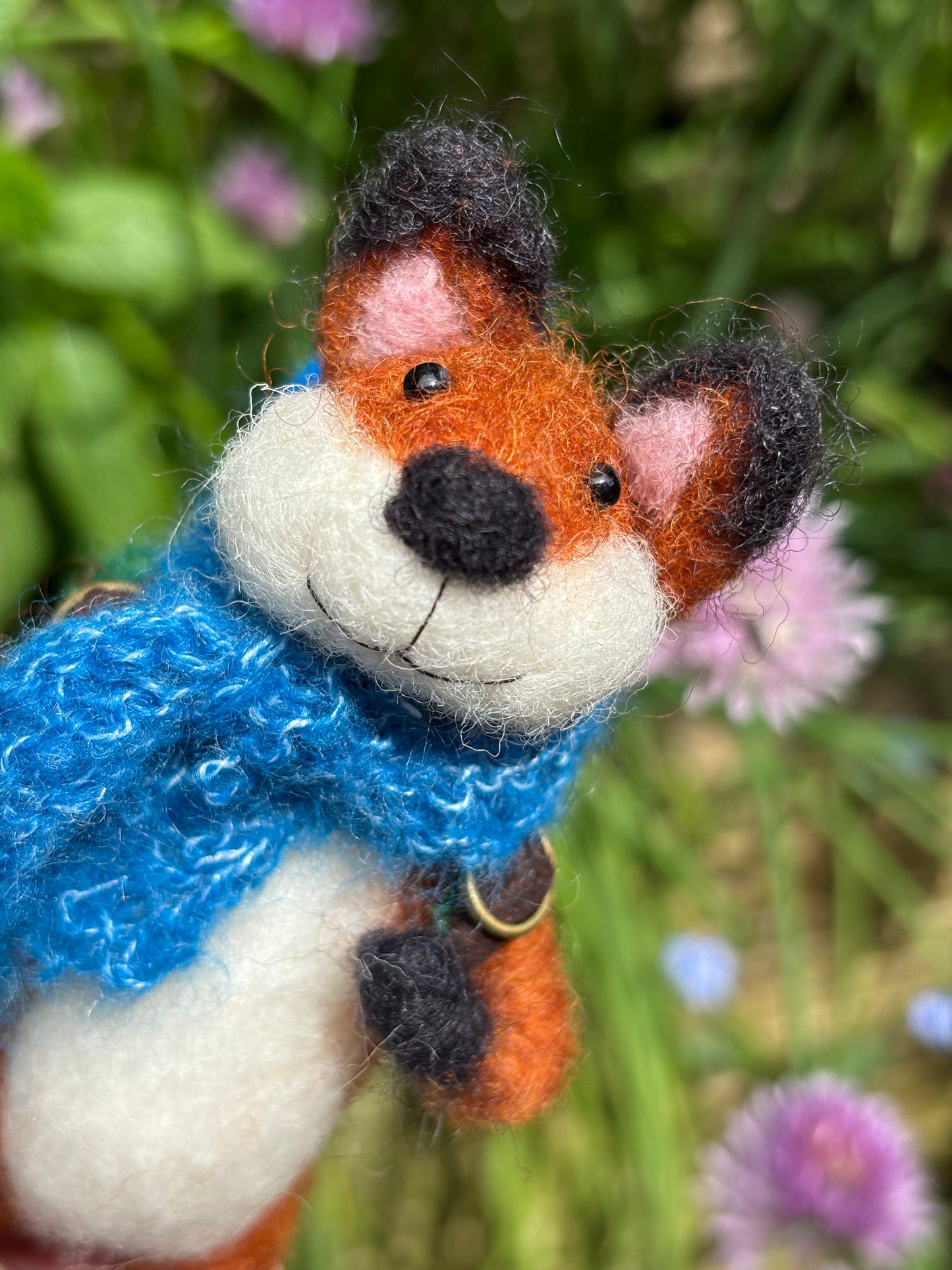 Needle Felted Miniature Fox Collectable - Needle Felt Fox Sculpture - Handmade Gift - Fibre Art - Fox Lovers Gift