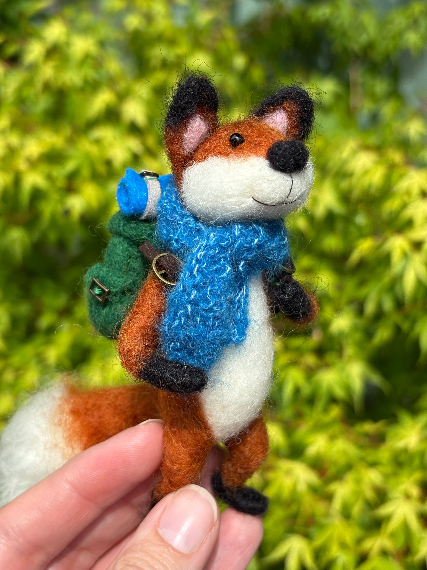 Needle Felted Miniature Fox Collectable - Needle Felt Fox Sculpture - Handmade Gift - Fibre Art - Fox Lovers Gift