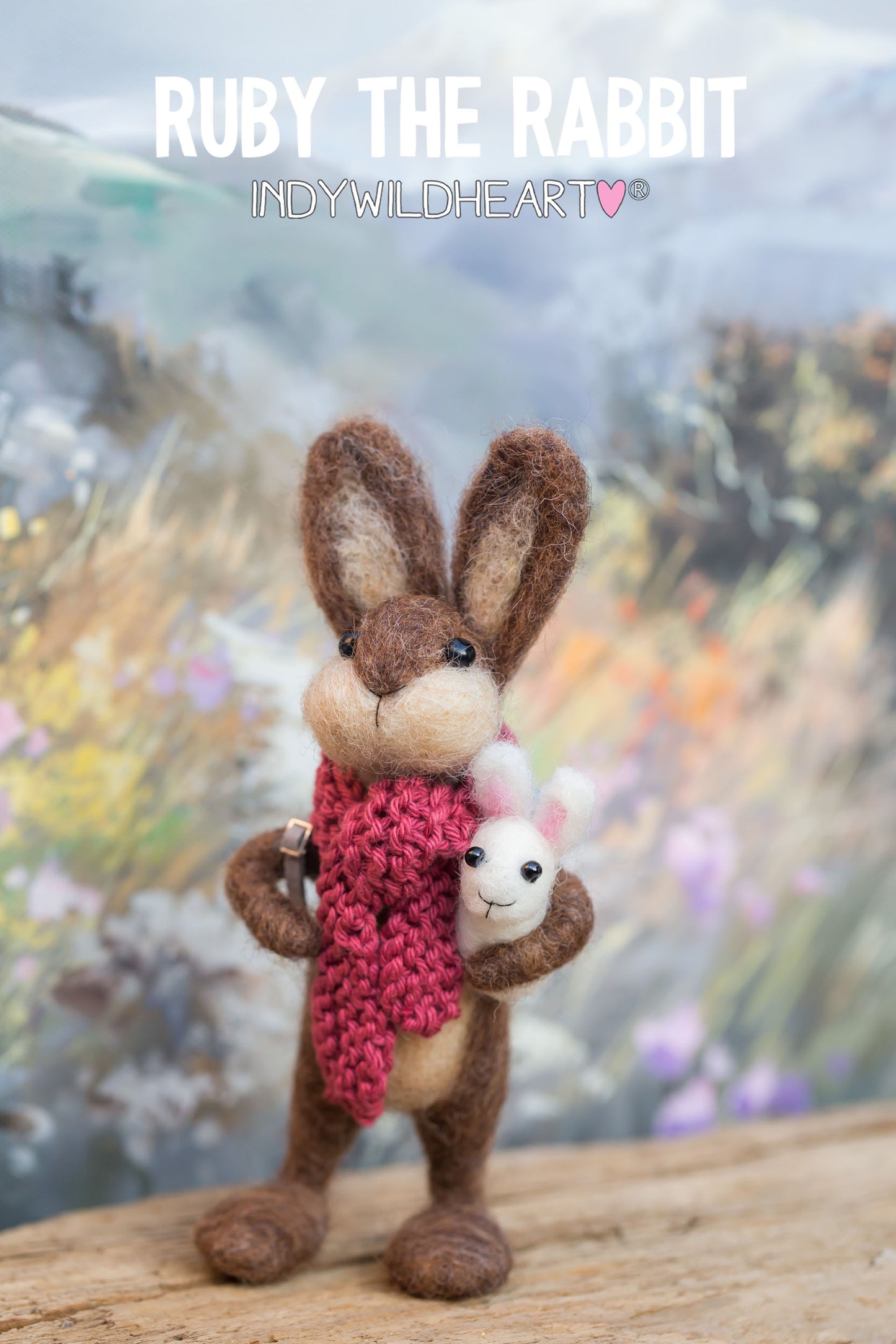 Needle Felted Rabbits - Felt Rabbit Ornament - Handmade Easter Gift - Felted Rabbits - Gift for Mum