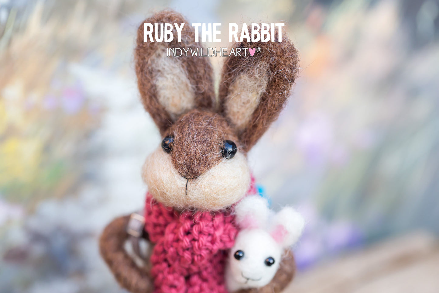 Needle Felted Rabbits - Felt Rabbit Ornament - Handmade Easter Gift - Felted Rabbits - Gift for Mum