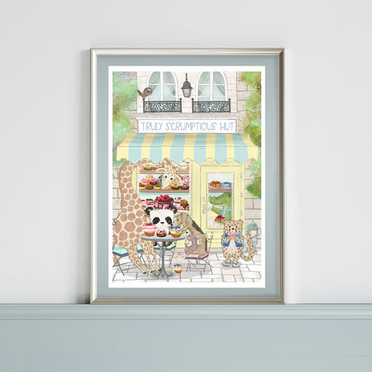 Whimsical Animal Prints for Children's Bedrooms & Nursery, Animal Nursery Wall Art, Unique Nursery Prints, Truly Scrumptious Print, Nursery Prints, Whimsical animal art