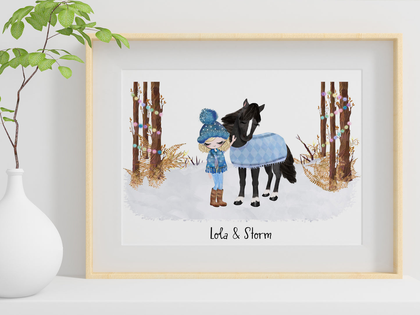 Personalised Horse Print Gift, Gift for Horse Lover, Christmas Gift for her, Horse Lover Gift, Horse Gift, Stocking Filler