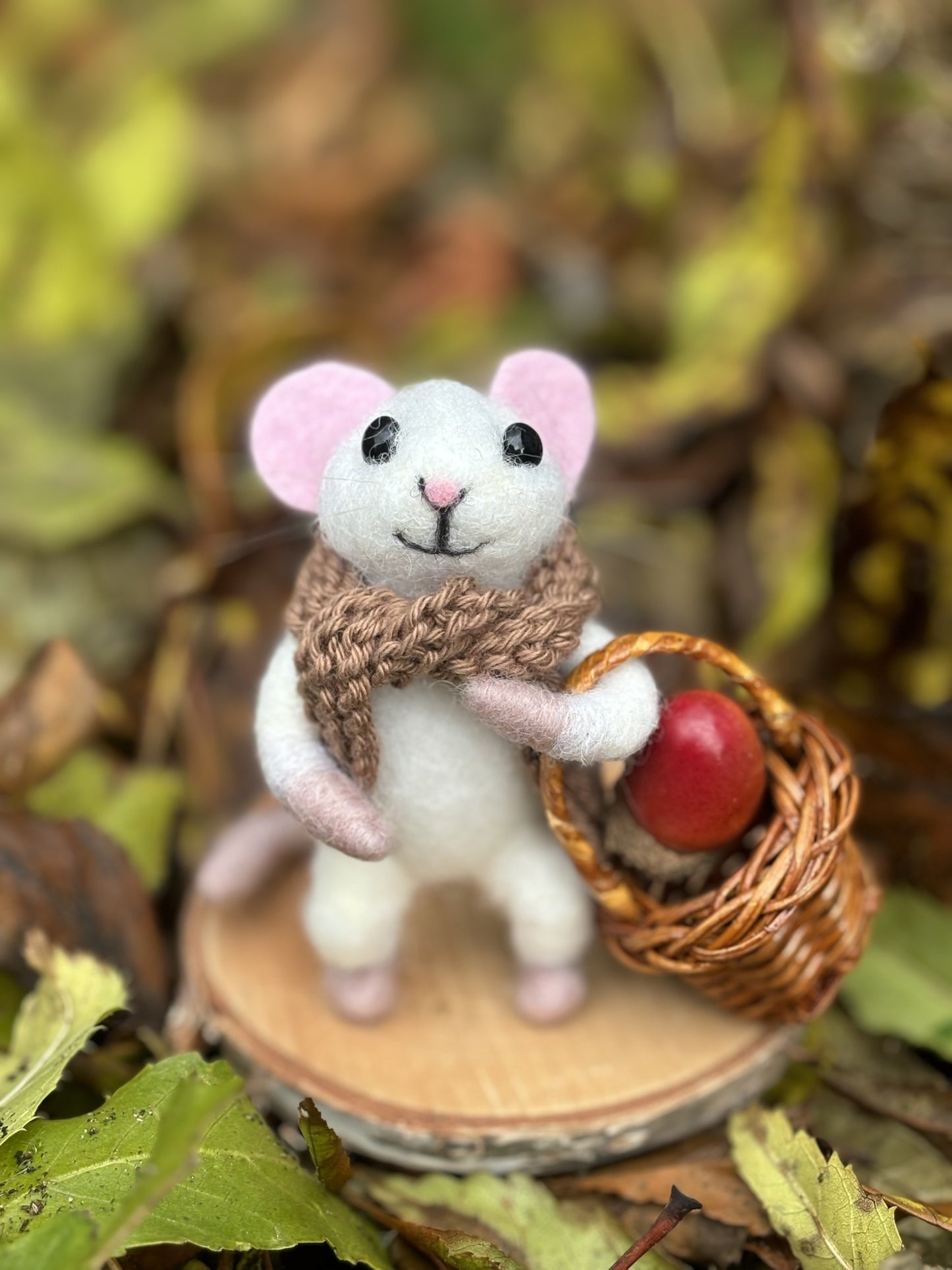 Needle Felted Mice - Needle Felted Mouse - Felt Mouse Ornament - Handmade Mice - Felted Mouse