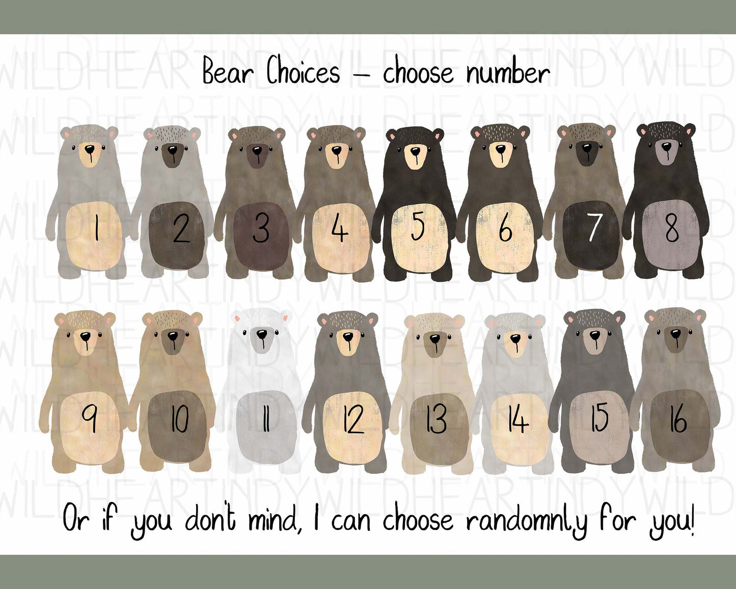 Personalised Bear Family Print, Birthday Gift for Her, Personalised Gift, Bear Print, Bear Family Portrait, Unique Family Print, Adoption Gift
