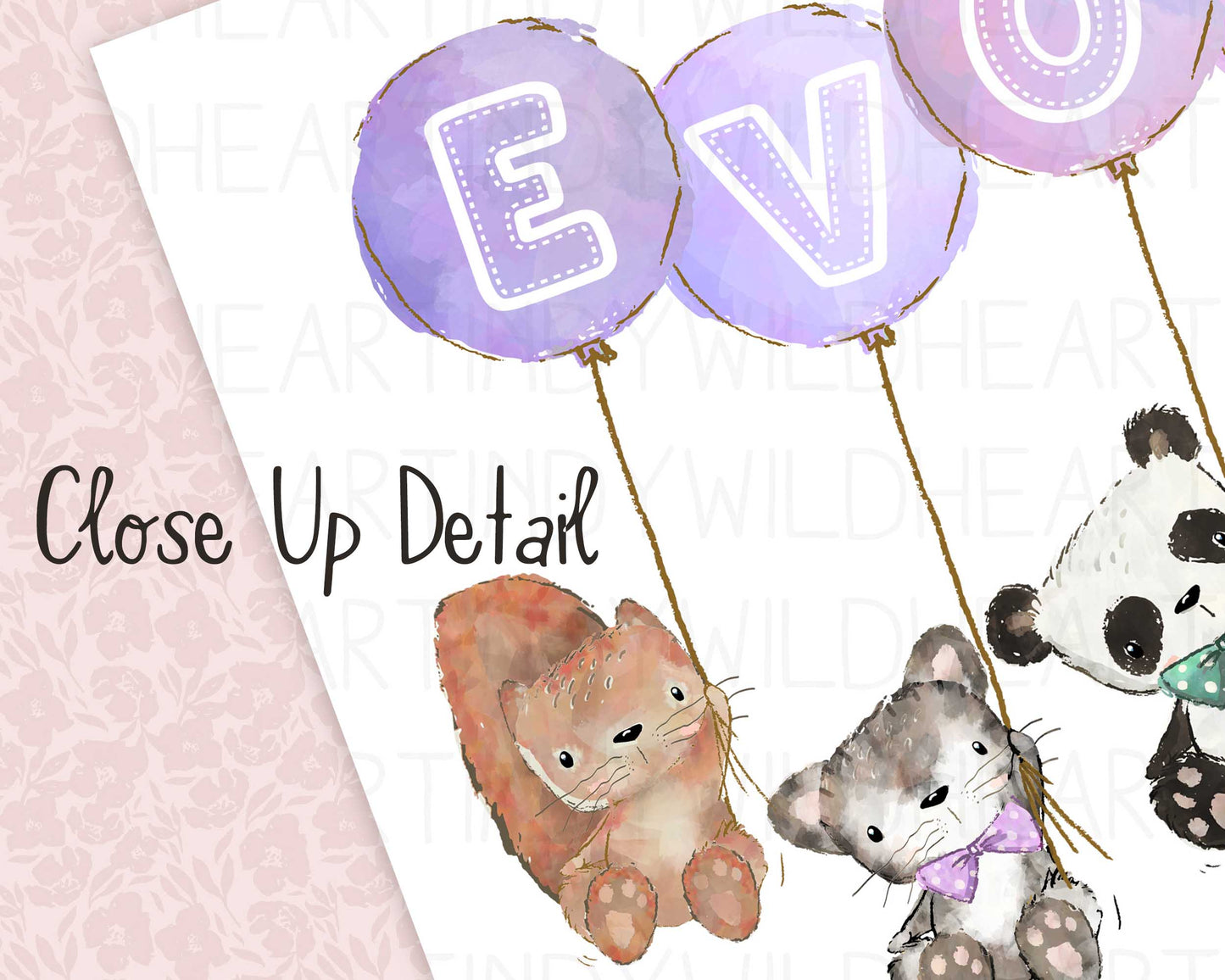 Baby Name Print, Nursery Print, Personalised Baby Gift, 1st Birthday Gift, Christening Gift, Nursery Art Print, Animal Theme