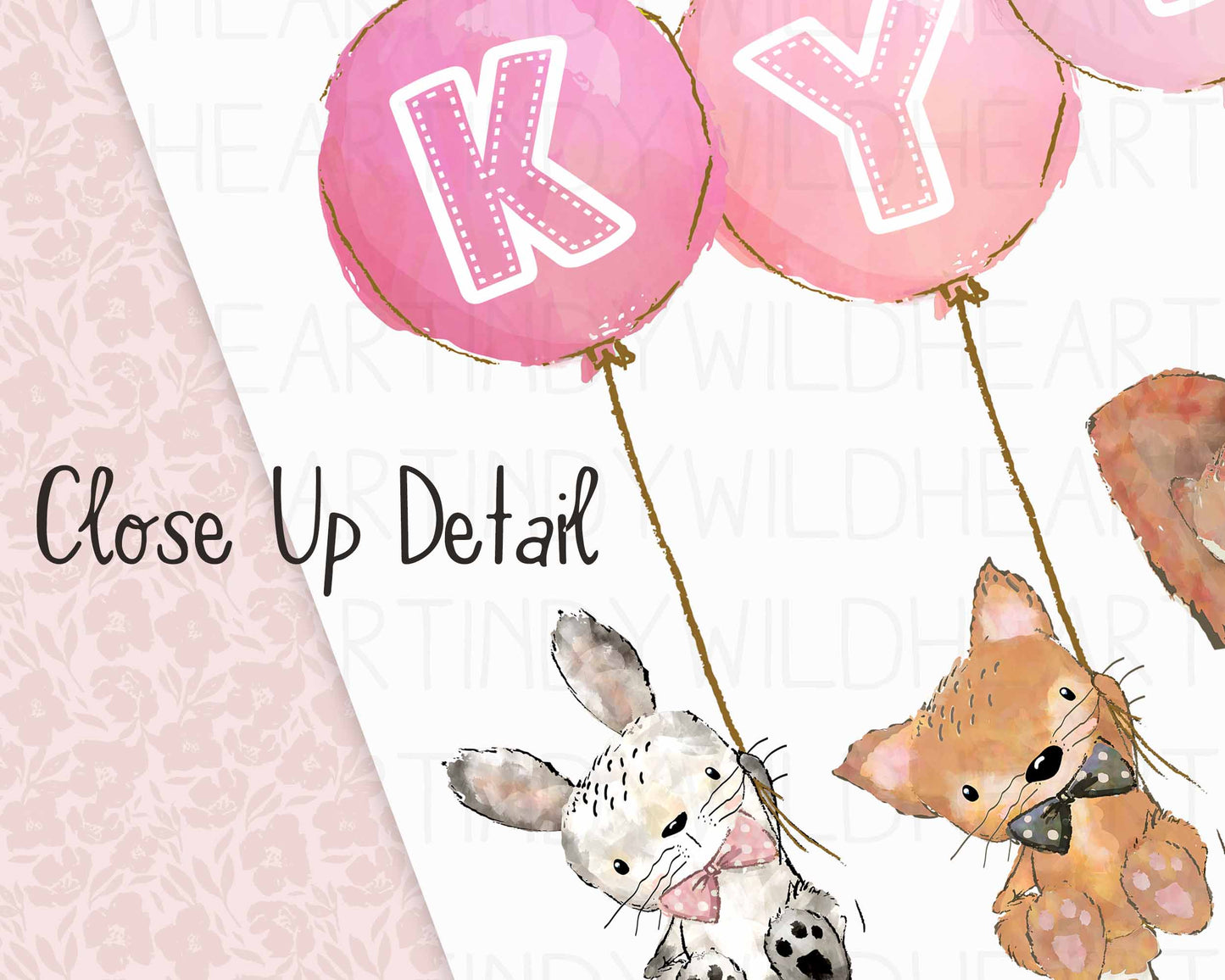 Baby Name Print, Nursery Print, Personalised Baby Gift, 1st Birthday Gift, Christening Gift, Nursery Art Print, Animal Theme