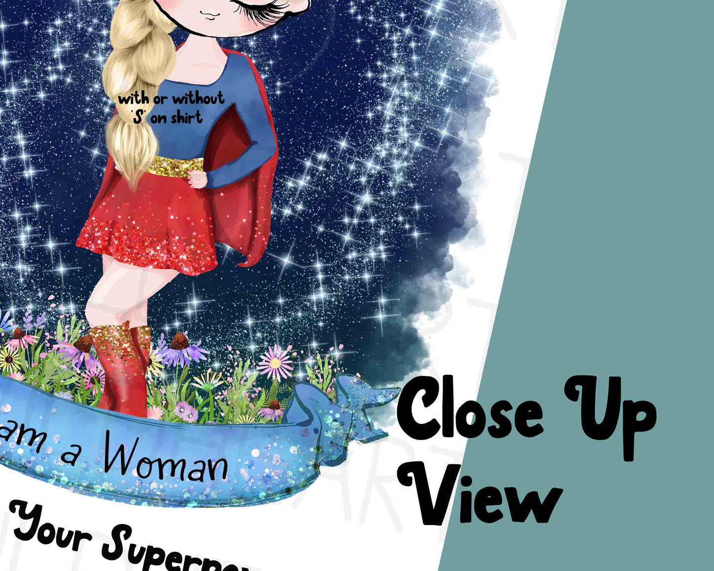 Woman Empowerment Personalised Print, Girl Power Super Hero Inspired Print, Woman Superpower Print, Gift for Her, Mothers Day Gift