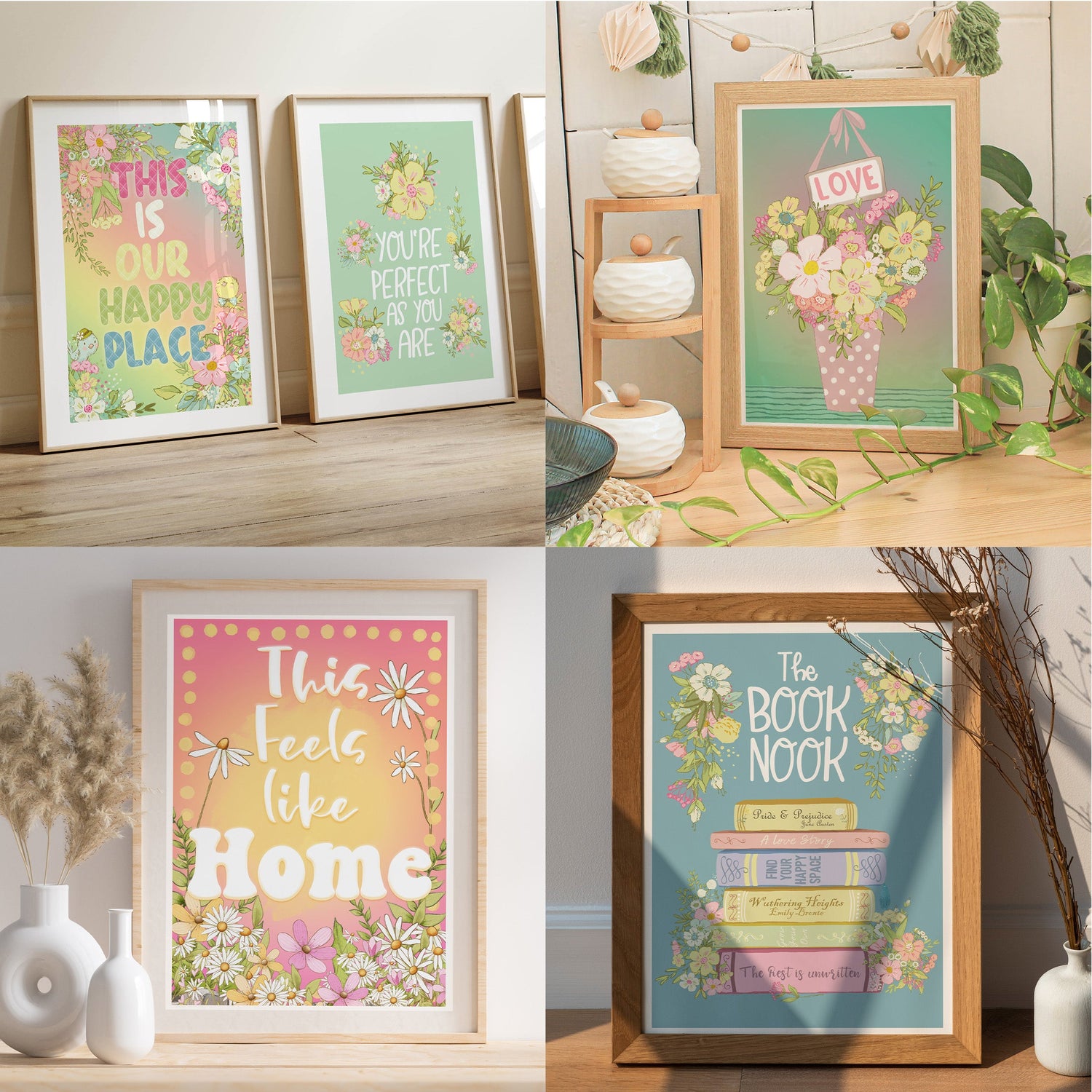 Quote Prints - Feels like Home - Our Happy Place