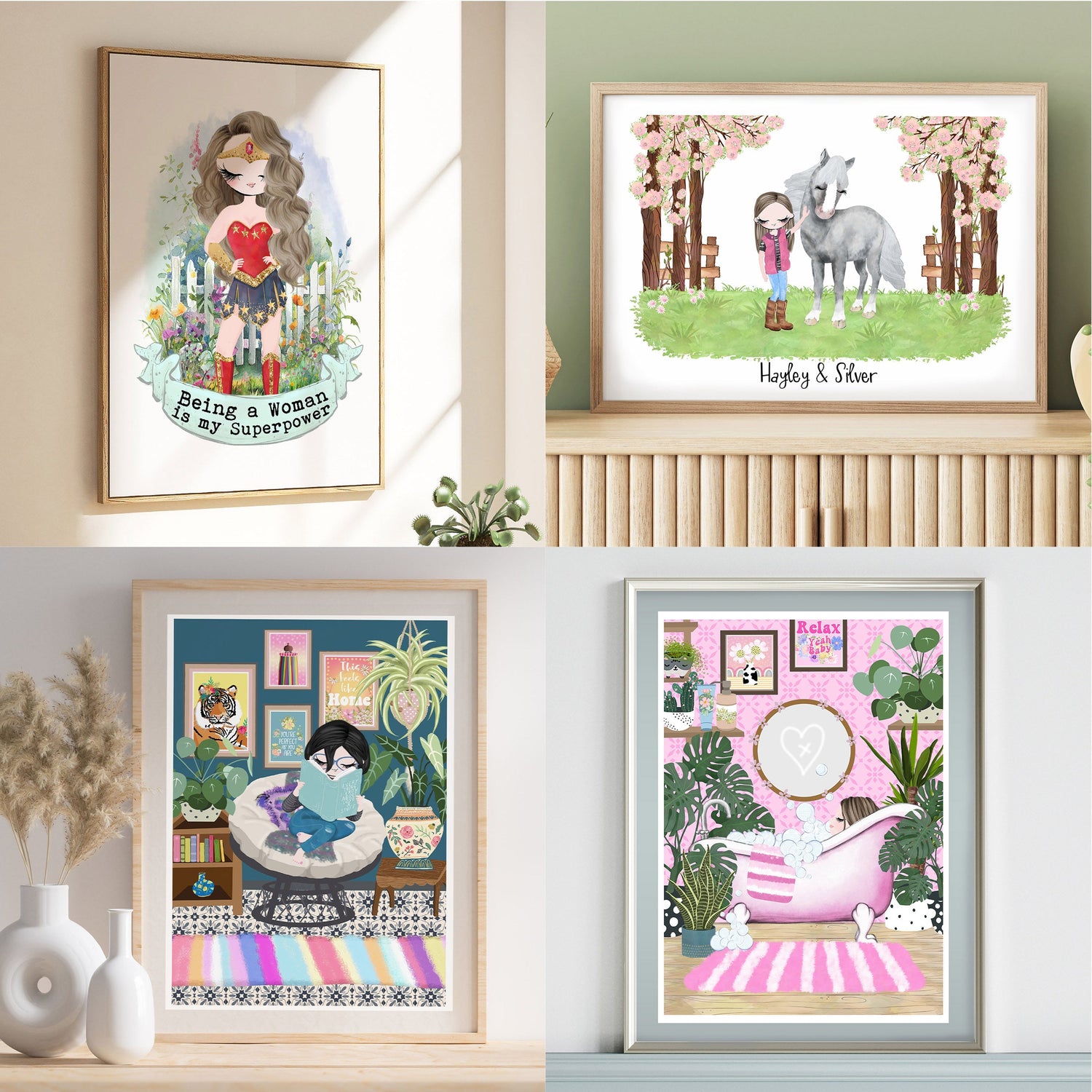 Gifts For Her - Art Prints Especially for Wonderful Women - Celebrating Girl Power!