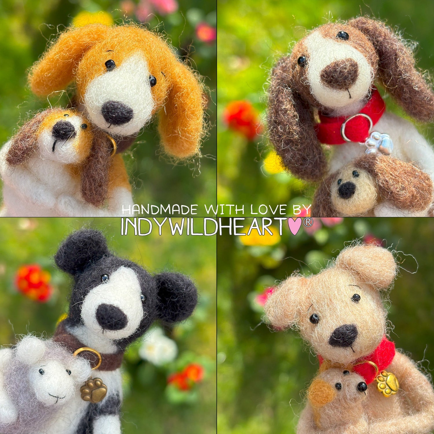 Needle Felted Dogs
