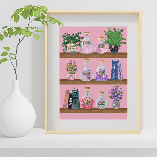 Apothecary Home Decor, Apothecary Prints, Potion & Spells Wall Art for Magical People