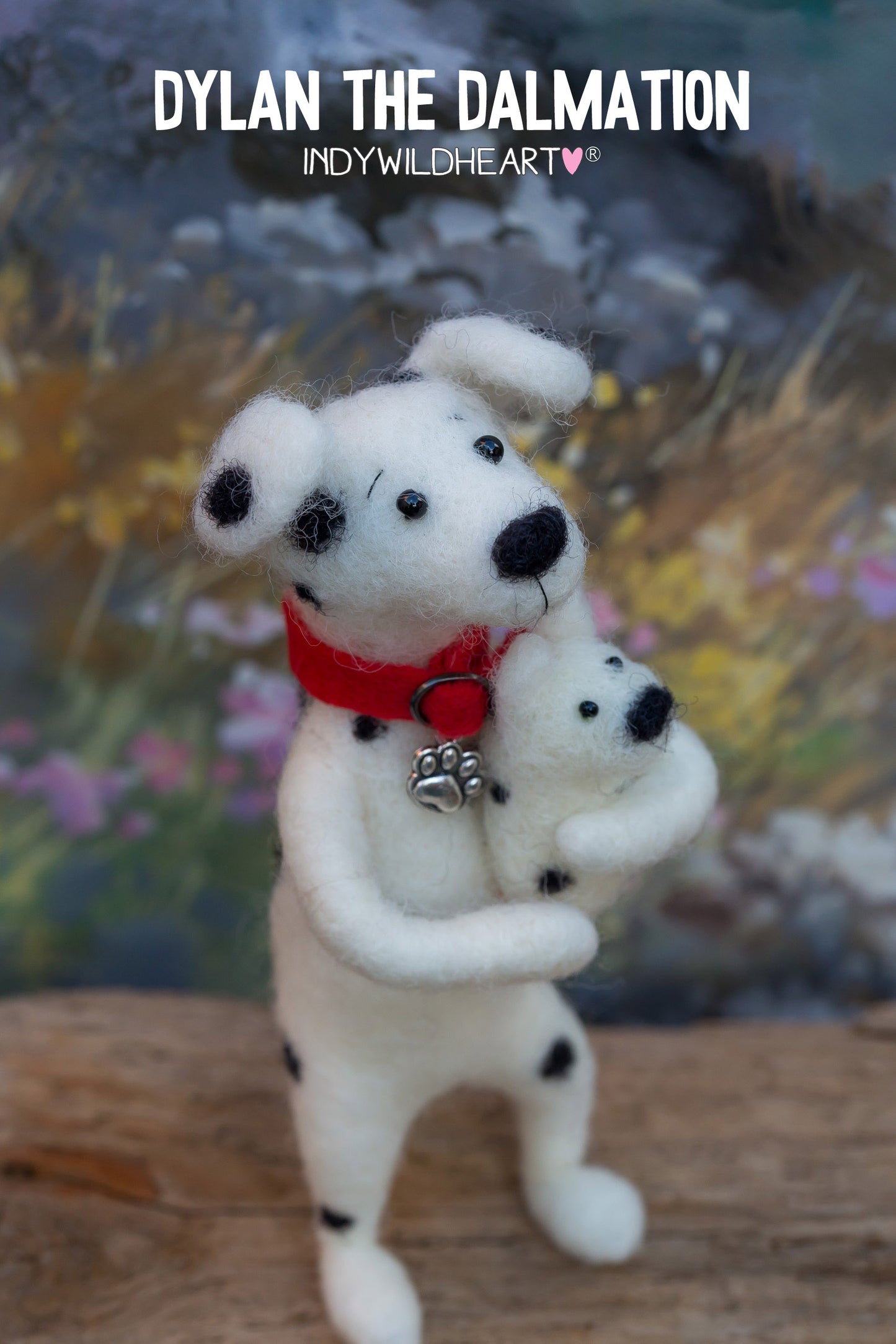 Needle Felted Dog - Dalmation - Miniature Felted Ornaments - Beautiful Handmade Gift - For Dog Lovers