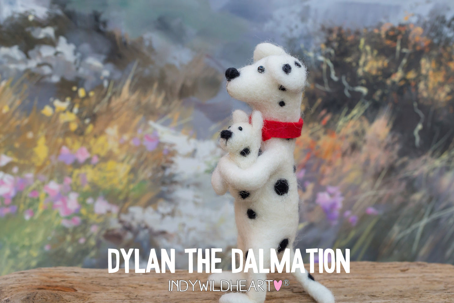 Needle Felted Dog - Dalmation - Miniature Felted Ornaments - Beautiful Handmade Gift - For Dog Lovers