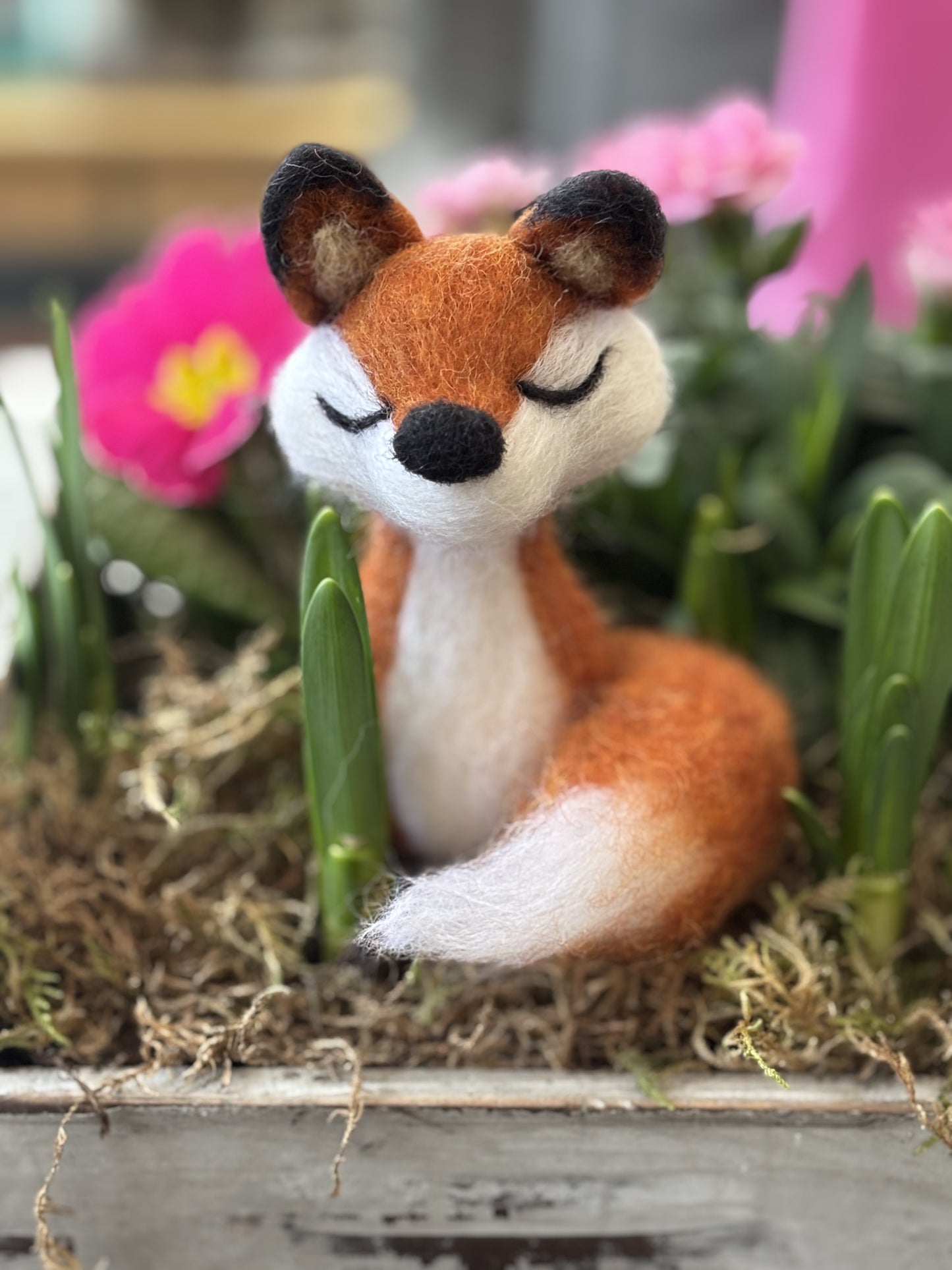 Needle Felt Kit Fox - Make Your Own Needle Felted Fox - Craft Kit contains everything you need