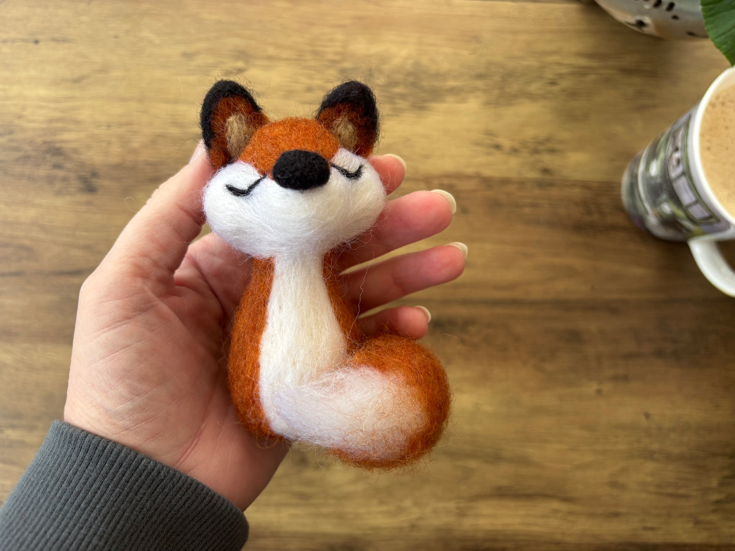Needle Felt Kit Fox - Make Your Own Needle Felted Fox - Craft Kit contains everything you need