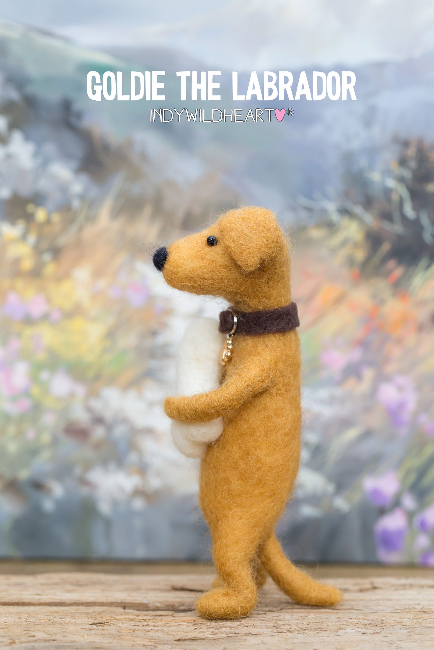 Needle Felted Miniature Dogs - Labrador - Felted Ornaments - Beautiful Handmade Gift - For Dog Lovers