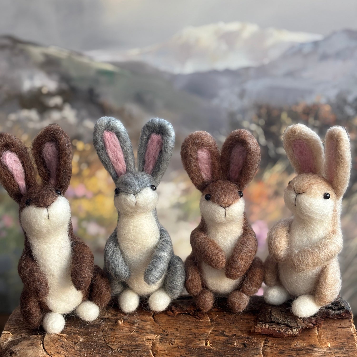 IndyWildheart Needle Felted Rabbits