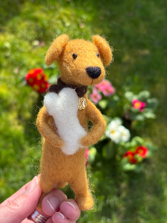 Needle Felt Dogs, Labrador, Needle Felt Dogs, Felt Dog Ornament, Felted Dog, Dog Lovers Gift