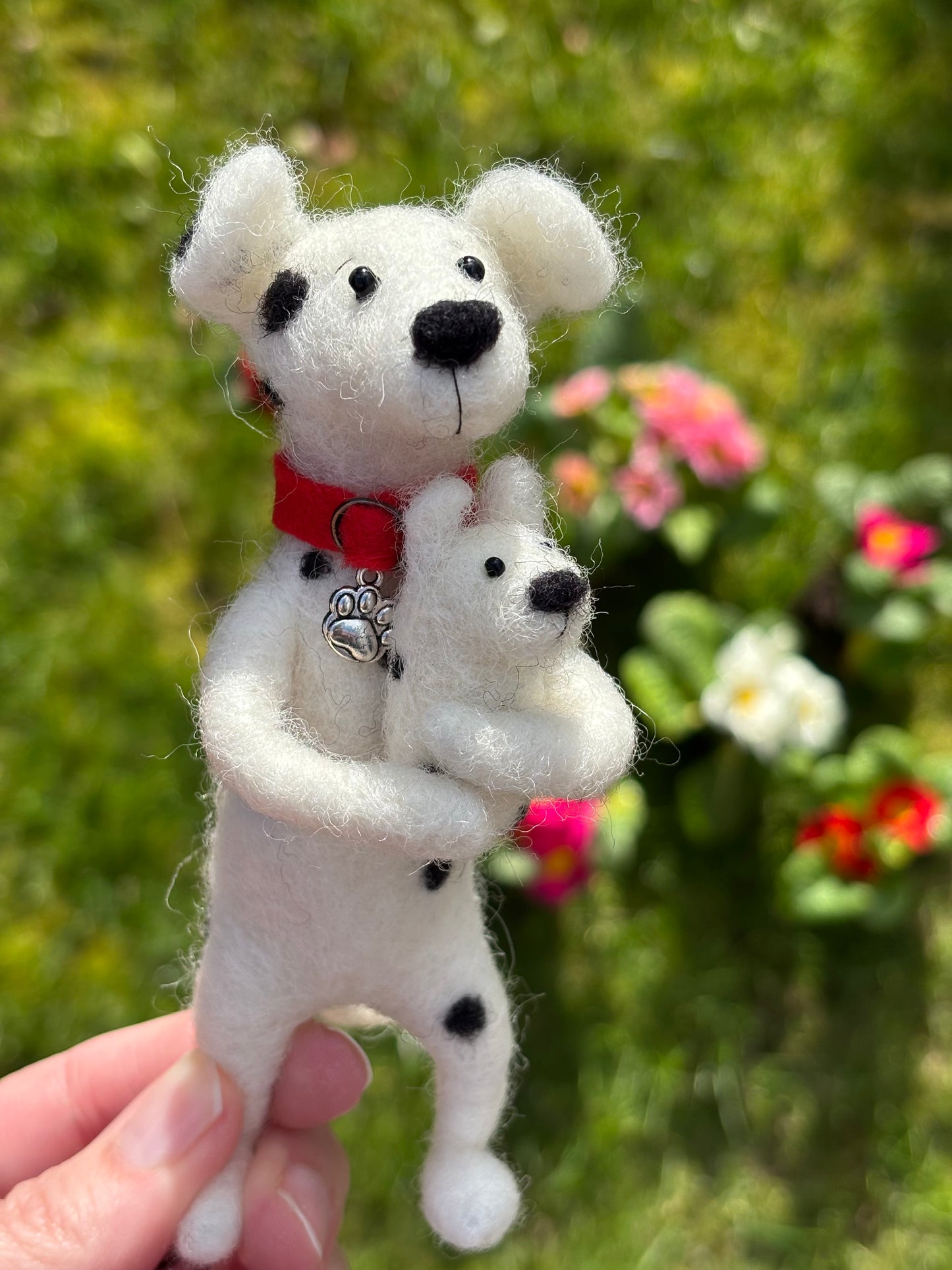 Needle Felted Dog Dalmation, Needle Felt Dogs, Felt Dog Ornament, Felted Dogs, Dog Lovers Gift