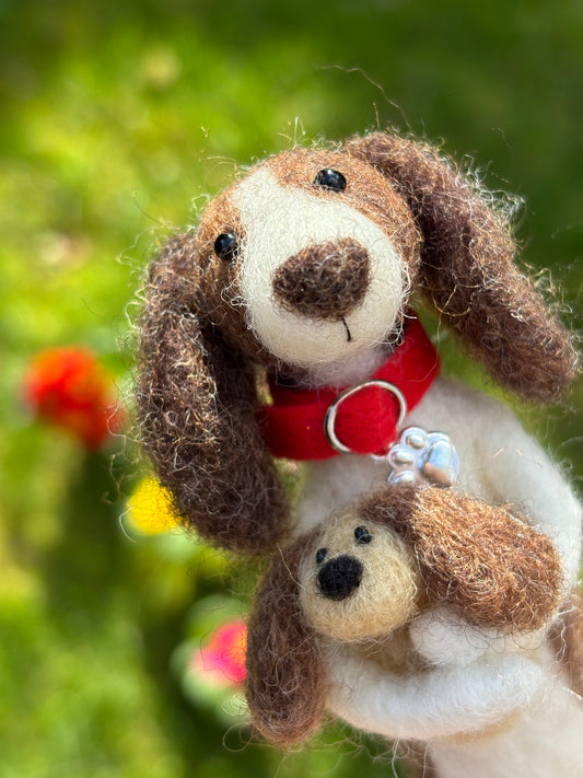 Needle Felted Dog Springer Spaniel, Needle Felt Dogs, Felt Dog Ornament, Felted Dogs, Dog Lovers Gift