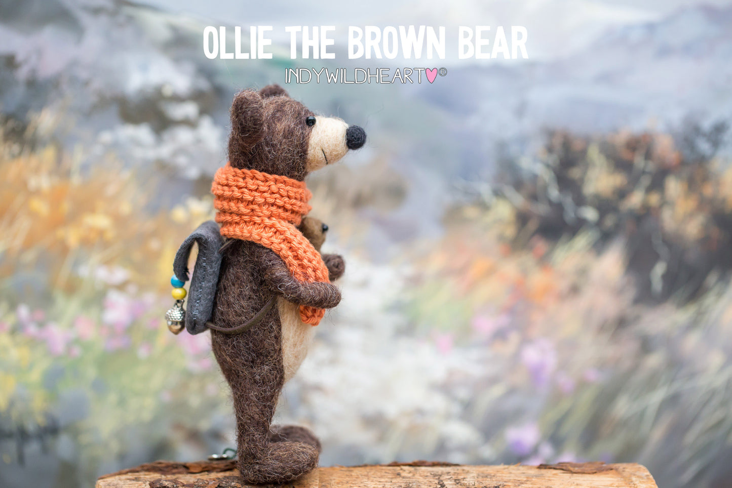 Needle Felted Miniature Bears - Felt Ornament - Beautiful Handmade Gift