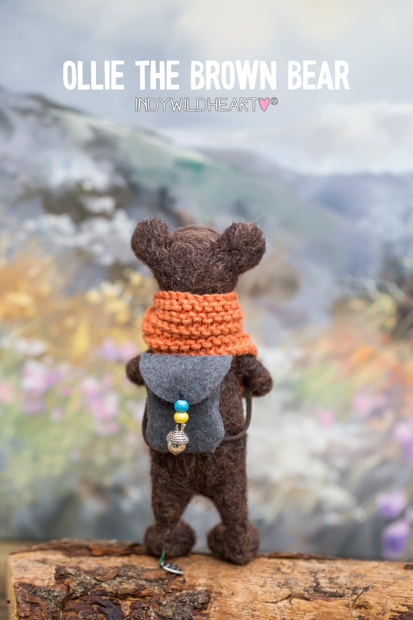 Needle Felted Miniature Bears - Felt Ornament - Beautiful Handmade Gift