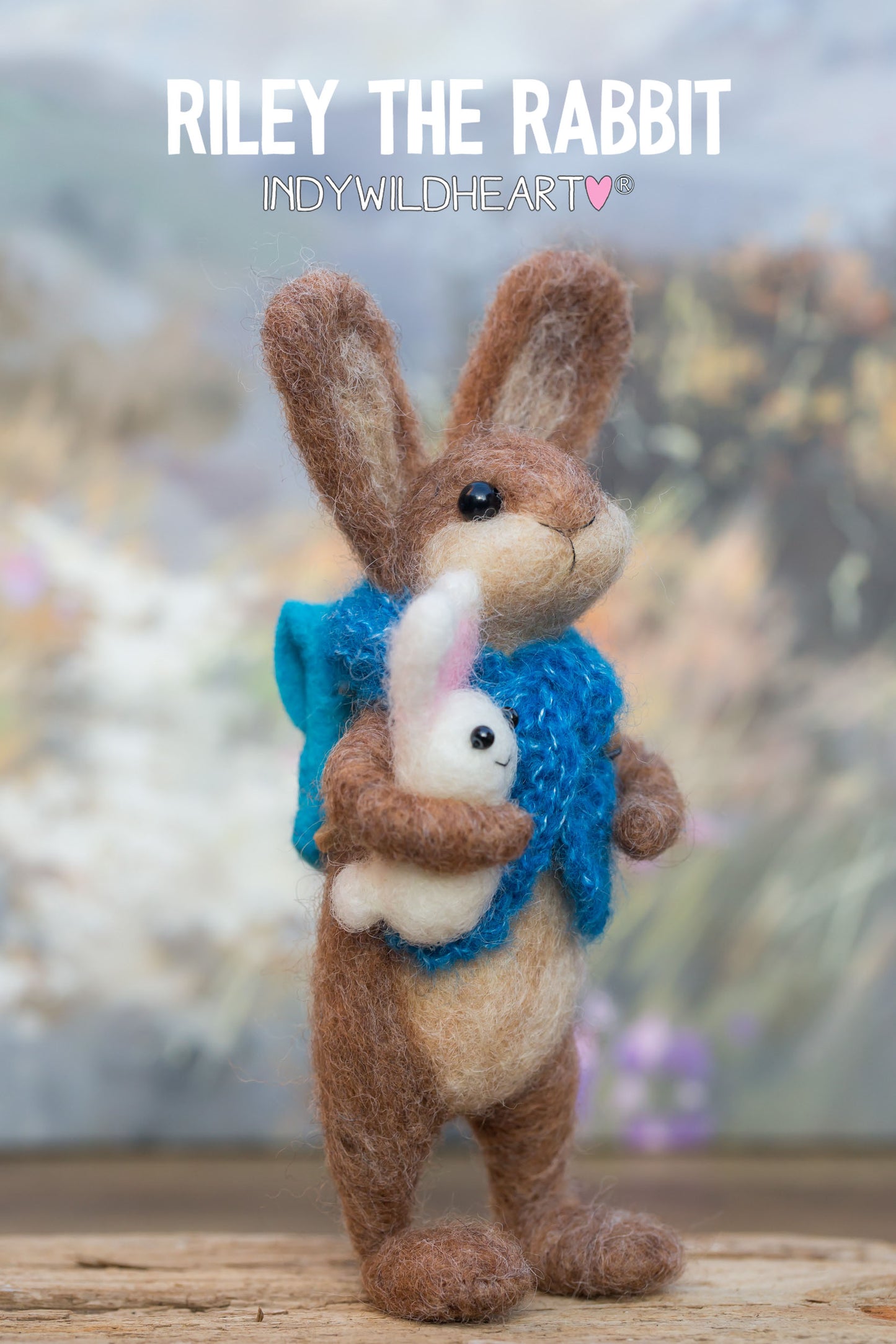 Needle Felted Rabbits - Felt Rabbit Ornament - Handmade Easter Gift - Felted Rabbits - Gift for Mum