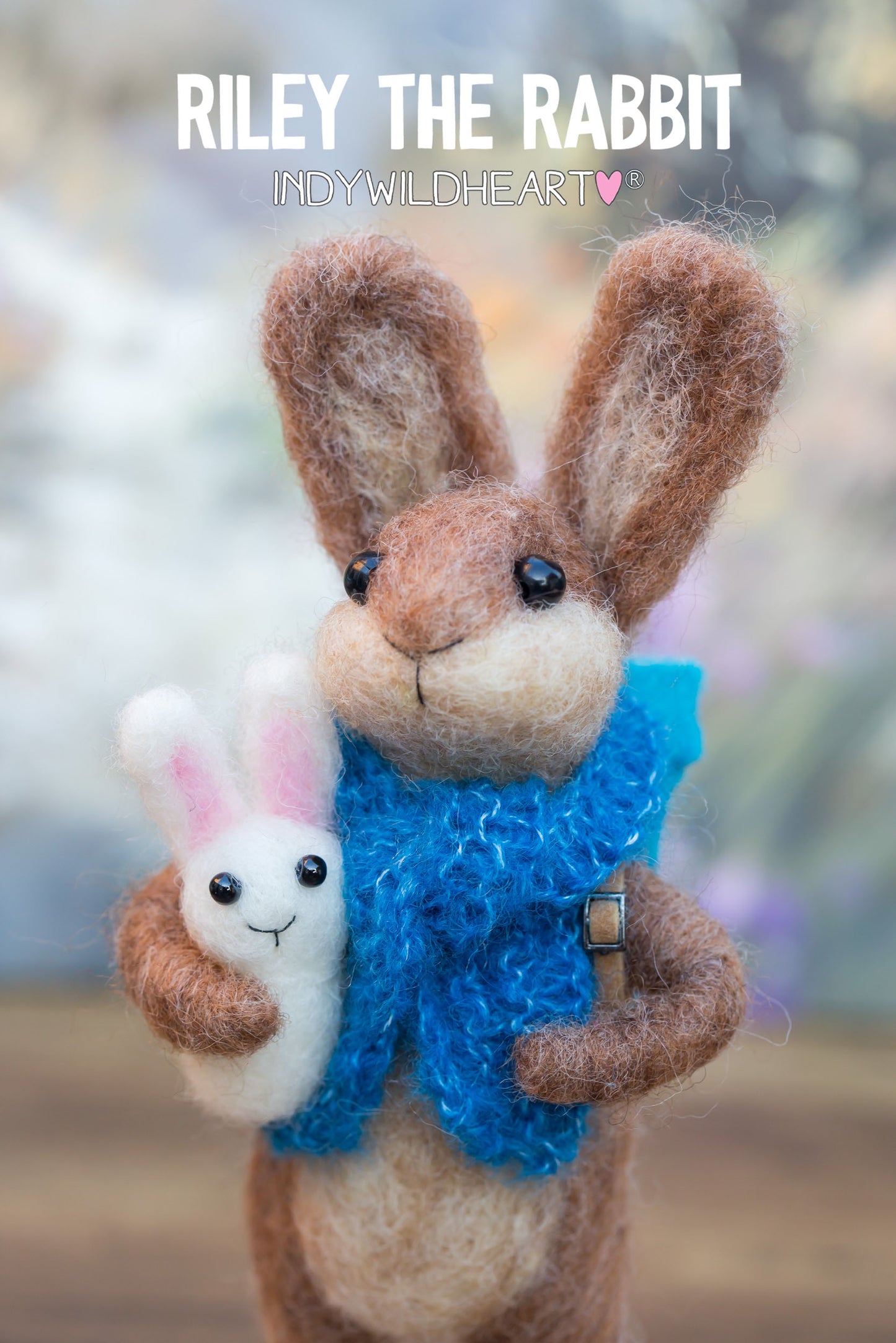 Needle Felted Rabbits - Felt Rabbit Ornament - Handmade Easter Gift - Felted Rabbits - Gift for Mum