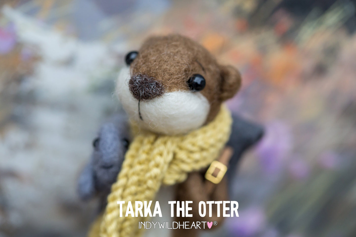 Needle Felted Otter - Felt Miniature Otters - Needle Felt Collectable - Handmade Gift for Otter Lovers