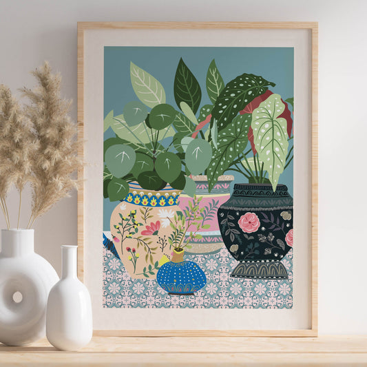 Botanical Boho Prints for the Home, Cottage Core Decor, Beautiful Vibrant House Plant Prints