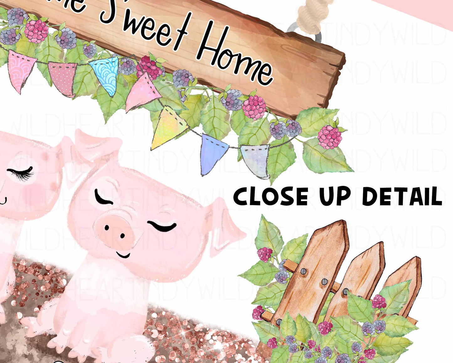 Personalised Pig Family Print, Pig Gift, Pig Lovers, Personalised Gift, Fun Personalised Gift, Pig Print, Pig Wall Art, Personalised Gift for Pig Lovers