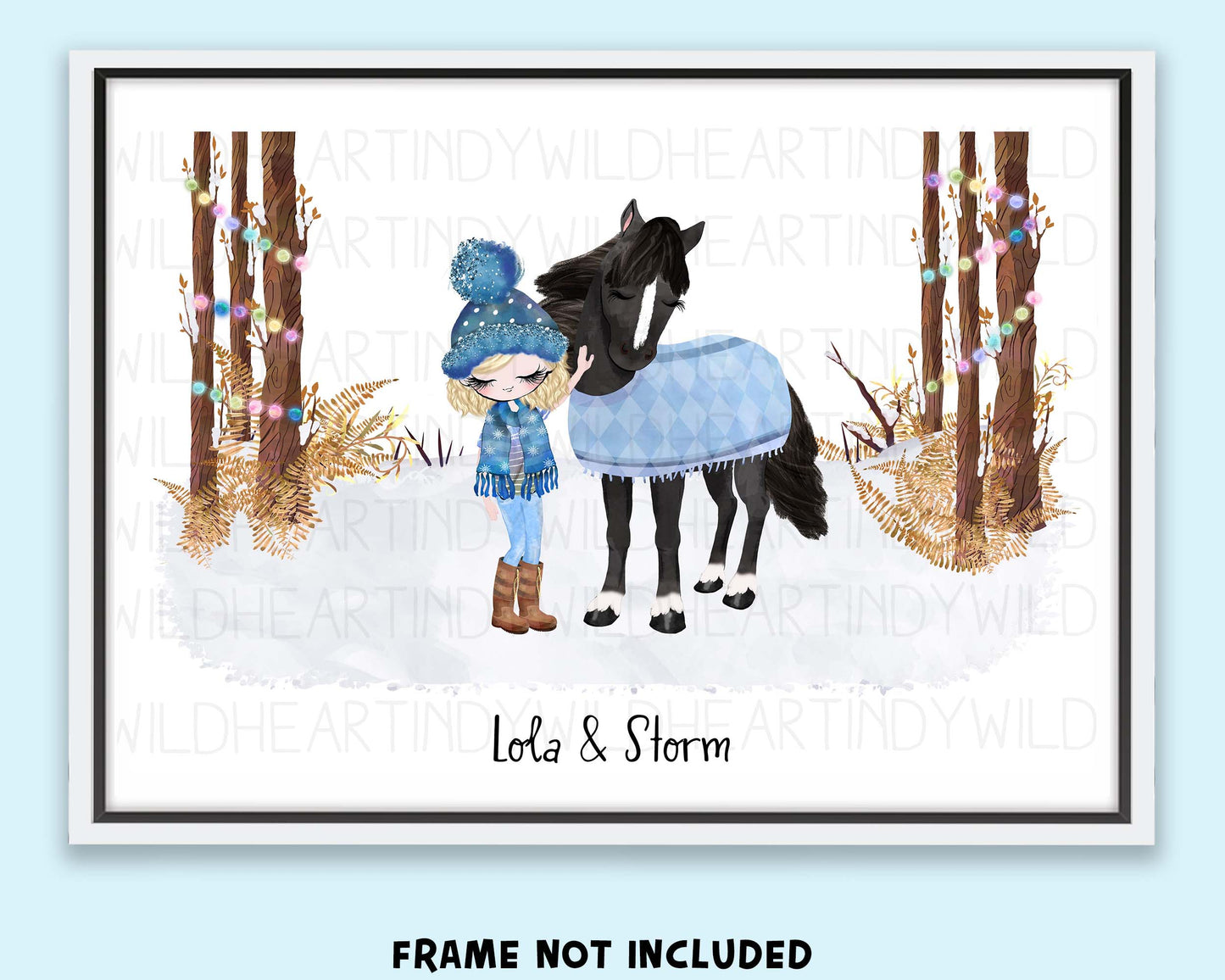 Personalised Horse Print Gift, Gift for Horse Lover, Christmas Gift for her, Horse Lover Gift, Horse Gift, Stocking Filler