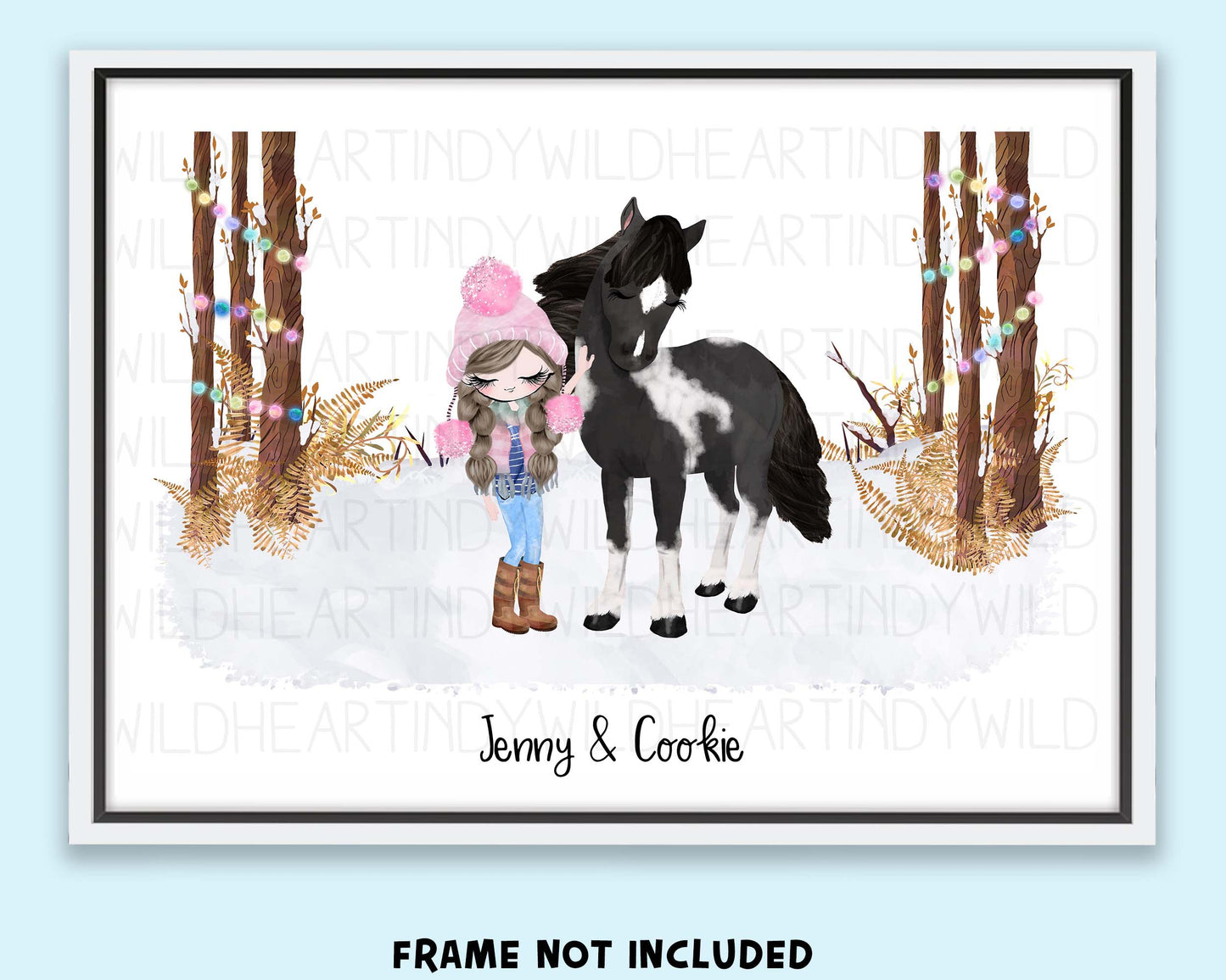 Personalised Horse Print Gift, Gift for Horse Lover, Christmas Gift for her, Horse Lover Gift, Horse Gift, Stocking Filler