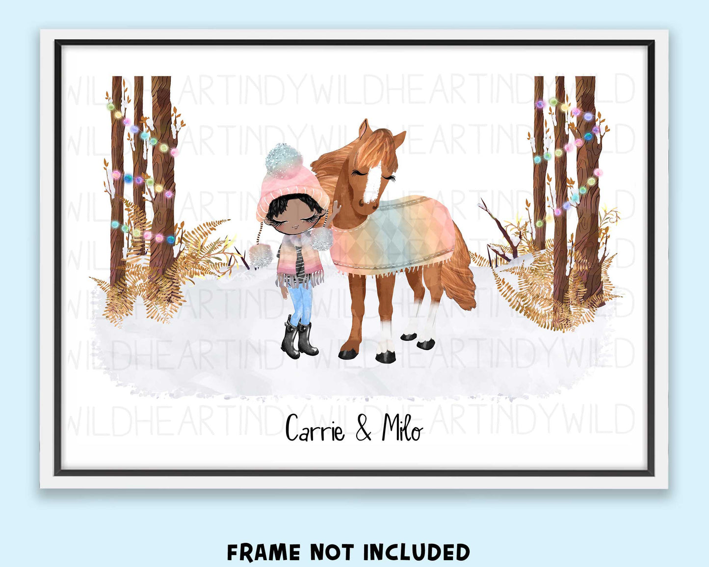 Personalised Horse Print Gift, Gift for Horse Lover, Christmas Gift for her, Horse Lover Gift, Horse Gift, Stocking Filler